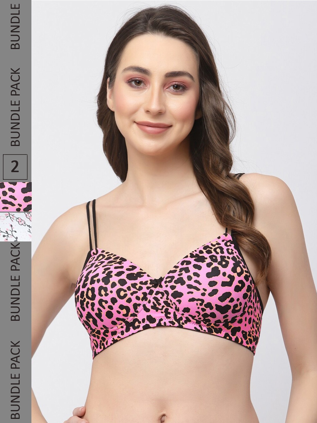 College Girl Pack of 2 Floral Full Coverage Lightly Padded Bra All Day Comfort, White
College Girl Pack of 2 Floral Full Coverage Lightly Padded Bra All Day Comfort, White