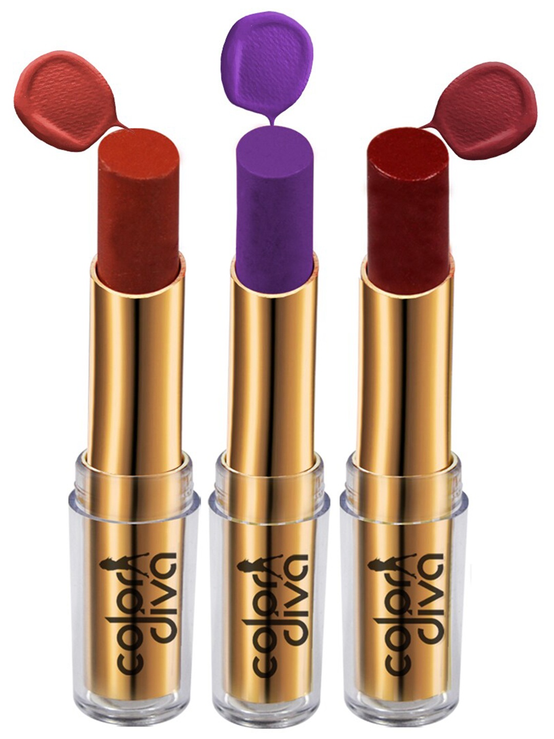 Adbeni Color Diva Set Of 3 Creamy Moisturizing Lipsticks - Play Date 01-04-05, Purple
Adbeni Color Diva Set Of 3 Creamy Moisturizing Lipsticks - Play Date 01-04-05, Purple
