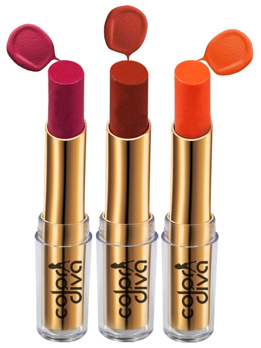 Adbeni Color Diva Set Of 3 Charming Moisturizing Lipsticks - French Kiss 01-02-06, Orange
Adbeni Color Diva Set Of 3 Charming Moisturizing Lipsticks - French Kiss 01-02-06, Orange
