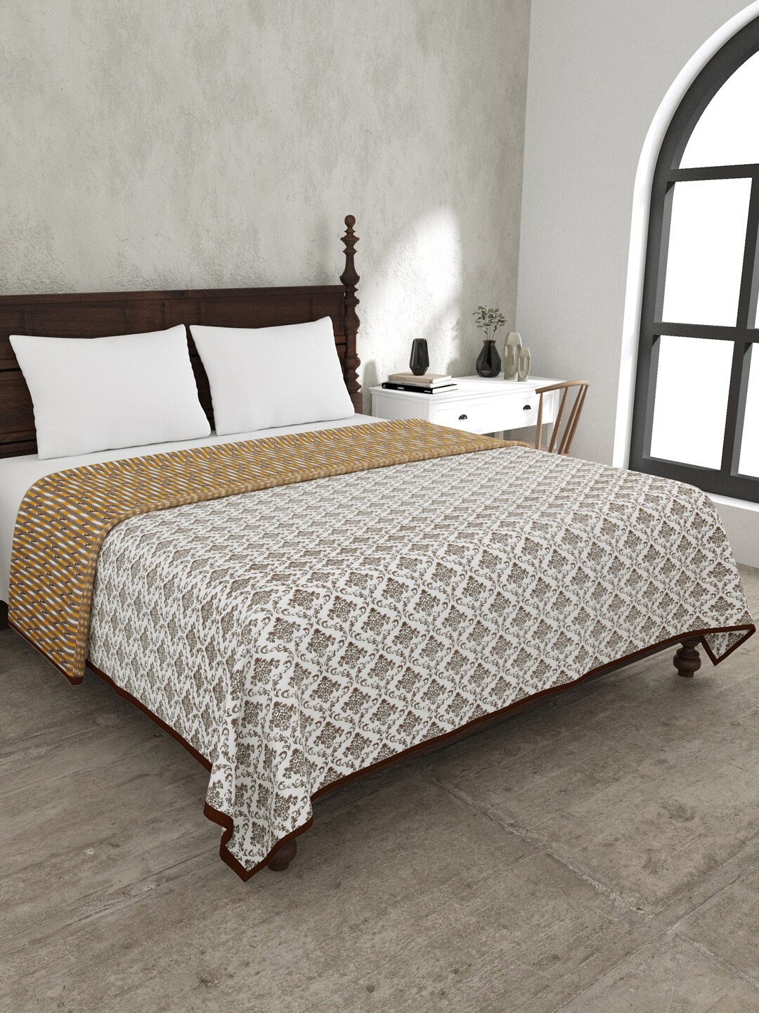 JAIPUR FABRIC Brown & White Ethnic Motifs Cotton Mild Winter 120 GSM Double Bed Dohar
JAIPUR FABRIC Brown & White Ethnic Motifs Cotton Mild Winter 120 GSM Double Bed Dohar