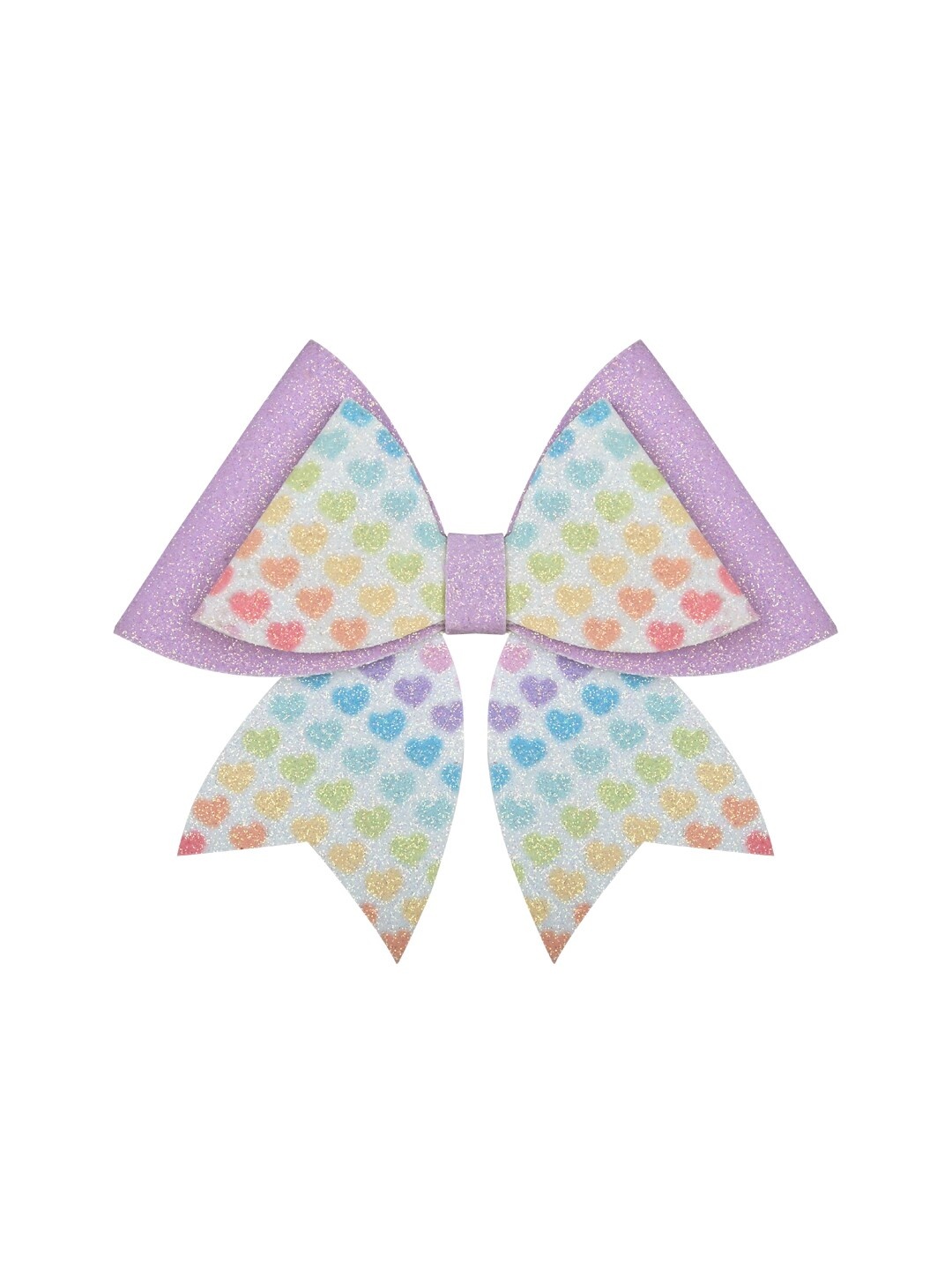 Aye Candy Girls Conversational Printed Heart All Over Big Bow Alligator Hair Clip, Lavender
Aye Candy Girls Conversational Printed Heart All Over Big Bow Alligator Hair Clip, Lavender
