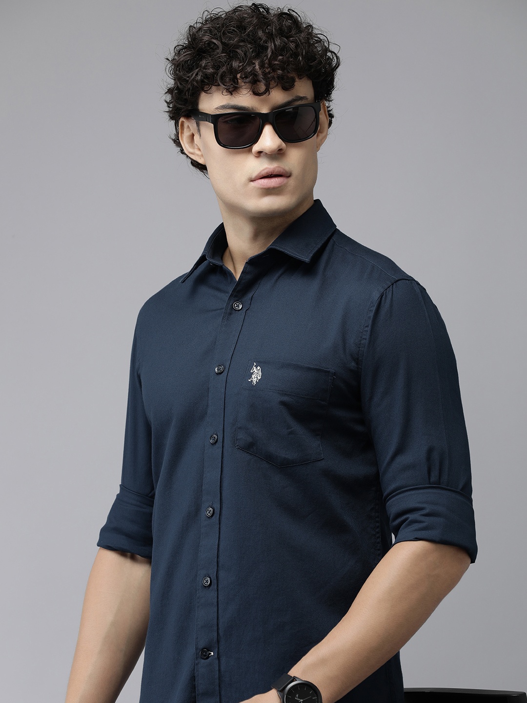 U.S. Polo Assn. Tailored Fit Spread Collar Pure Cotton Casual Shirt, Navy blue
U.S. Polo Assn. Tailored Fit Spread Collar Pure Cotton Casual Shirt, Navy blue