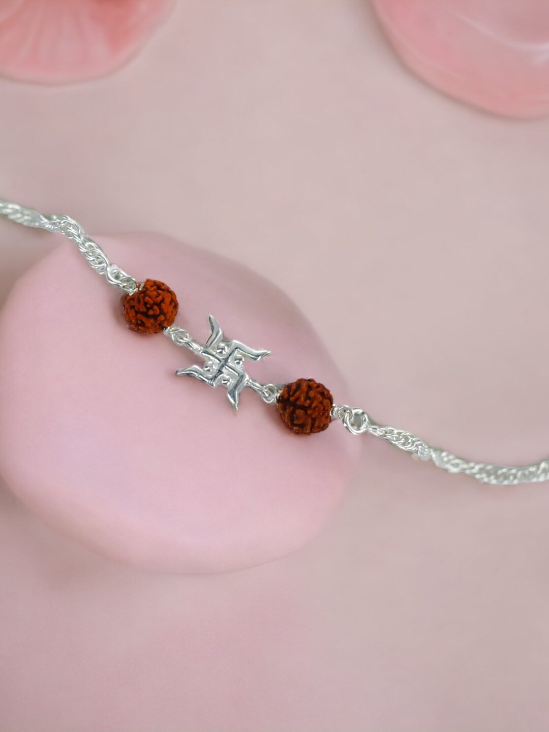 Taraash Men 925 Sterling Swastik Rakhi Comes With a Roli Chawal & Greeting Card, Silver
Taraash Men 925 Sterling Swastik Rakhi Comes With a Roli Chawal & Greeting Card, Silver
