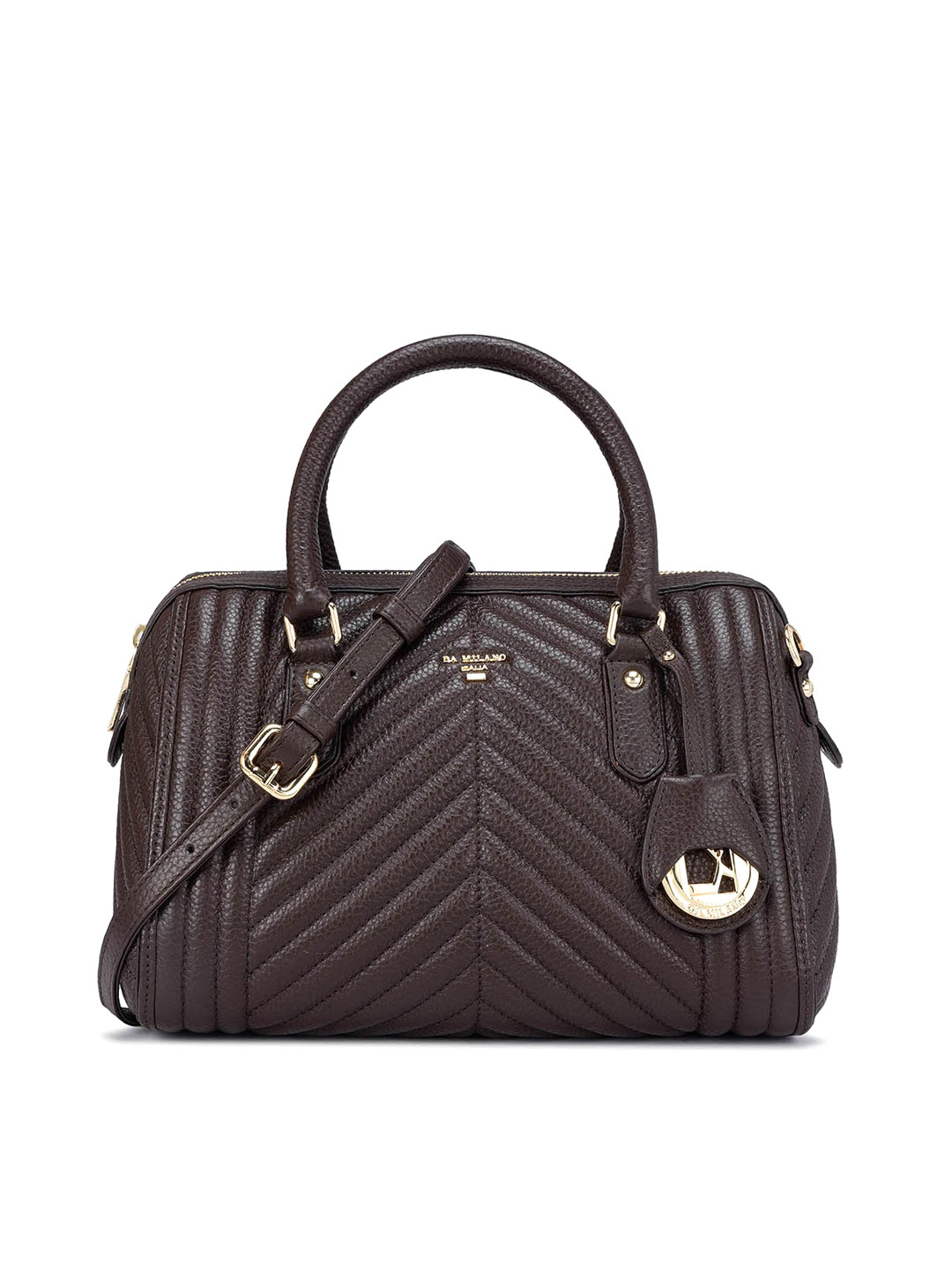 Da Milano Leather Swagger Handheld Bag, Brown
Da Milano Leather Swagger Handheld Bag, Brown