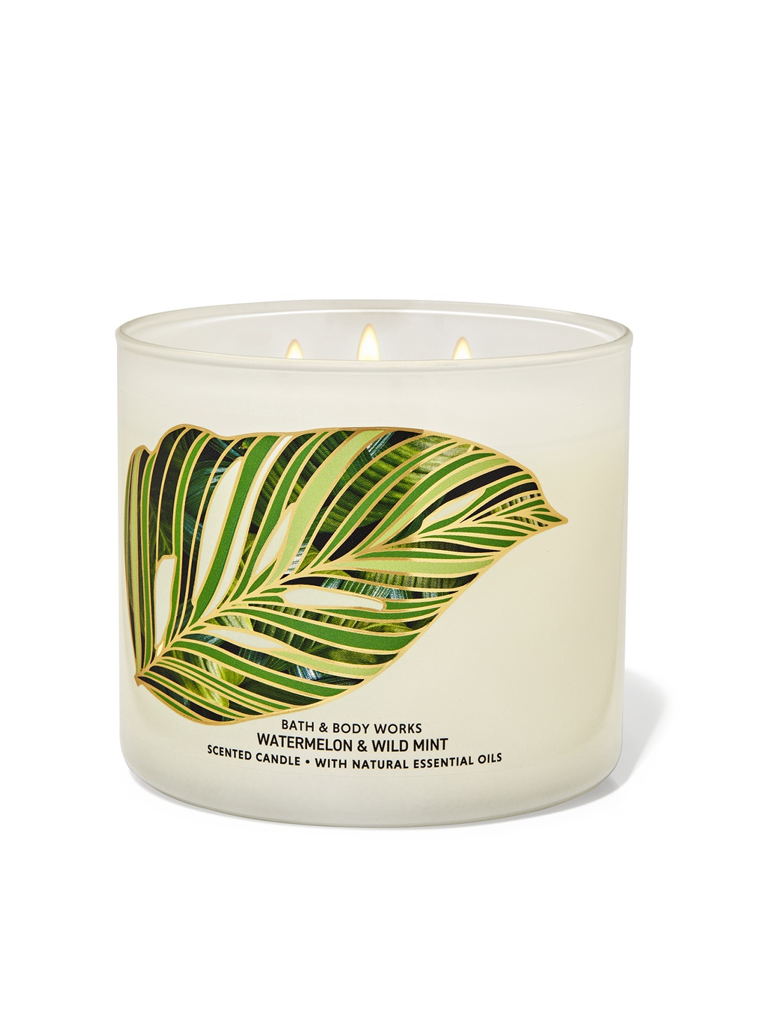 Bath & Body Works Watermelon & Wild Mint 3-Wick Scented Candle with Essential Oils - 411g, White
Bath & Body Works Watermelon & Wild Mint 3-Wick Scented Candle with Essential Oils - 411g, White