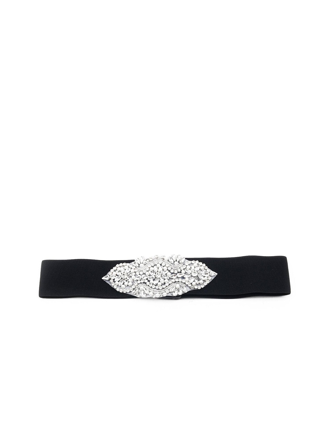 ODETTE Women Embellished Belt, Black