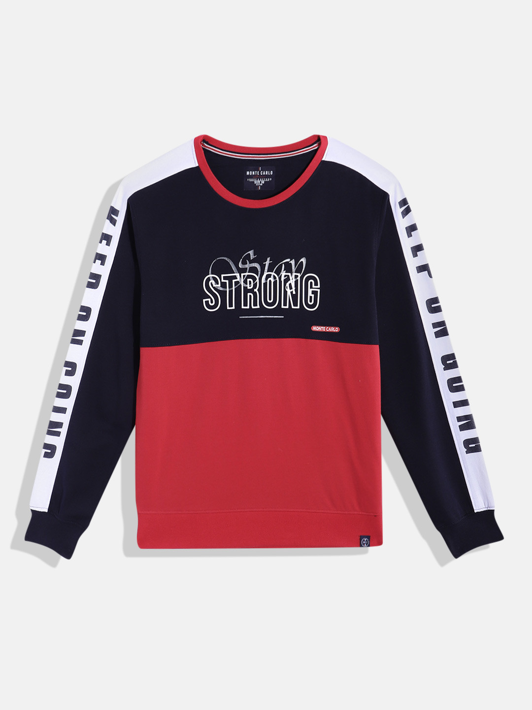 Monte Carlo Teen Boys Colourblocked Pure Cotton Sweatshirt with Printed Detail, Navy blue
Monte Carlo Teen Boys Colourblocked Pure Cotton Sweatshirt with Printed Detail, Navy blue
