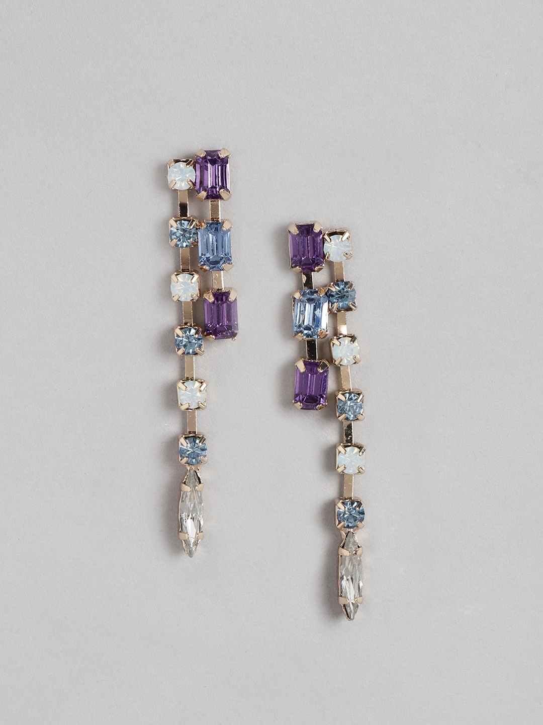 Forever New Gold-Plated Contemporary Drop Earrings, Multi
