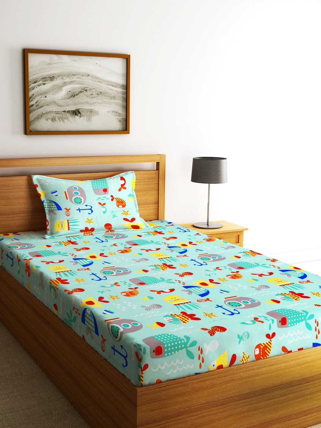 Home Sizzler Blue Cartoon Characters Microfibre 210 TC Single Bedsheet with 1 Pillow Cover
Home Sizzler Blue Cartoon Characters Microfibre 210 TC Single Bedsheet with 1 Pillow Cover