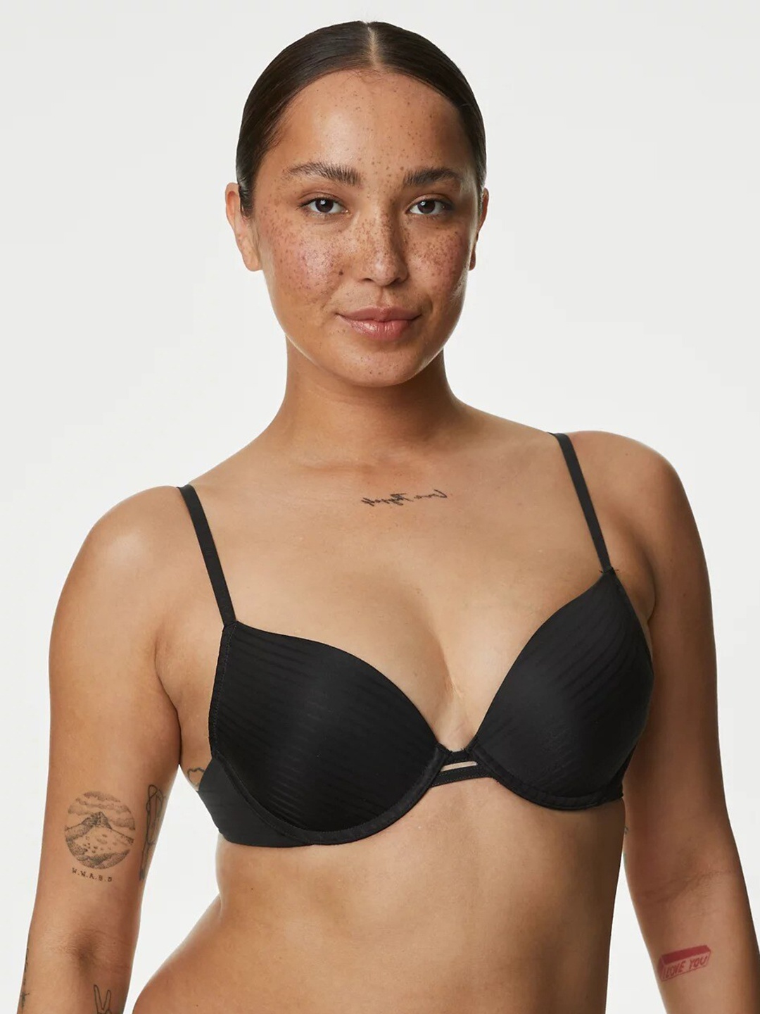 Marks & Spencer Medium Coverage Underwired Lightly Padded Bra with All Day Comfort, Black
Marks & Spencer Medium Coverage Underwired Lightly Padded Bra with All Day Comfort, Black