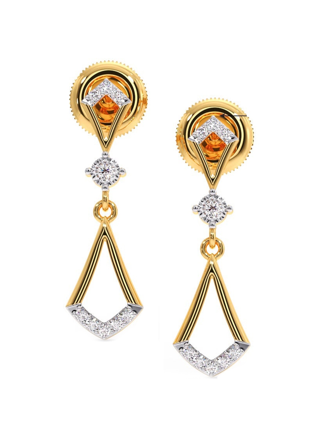 CANDERE A KALYAN JEWELLERS COMPANY 18KT Gold BIS Hallmark Diamond Earrings - 1.71 g
CANDERE A KALYAN JEWELLERS COMPANY 18KT Gold BIS Hallmark Diamond Earrings - 1.71 g