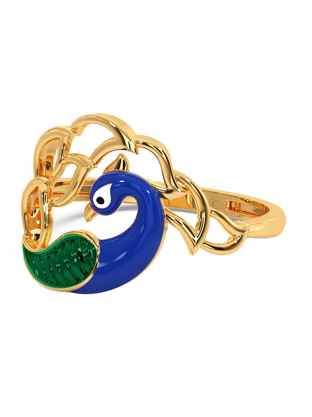 CANDERE A KALYAN JEWELLERS COMPANY Peacock 18KT BIS Hallmark Gold Ring 2.1 g
CANDERE A KALYAN JEWELLERS COMPANY Peacock 18KT BIS Hallmark Gold Ring 2.1 g