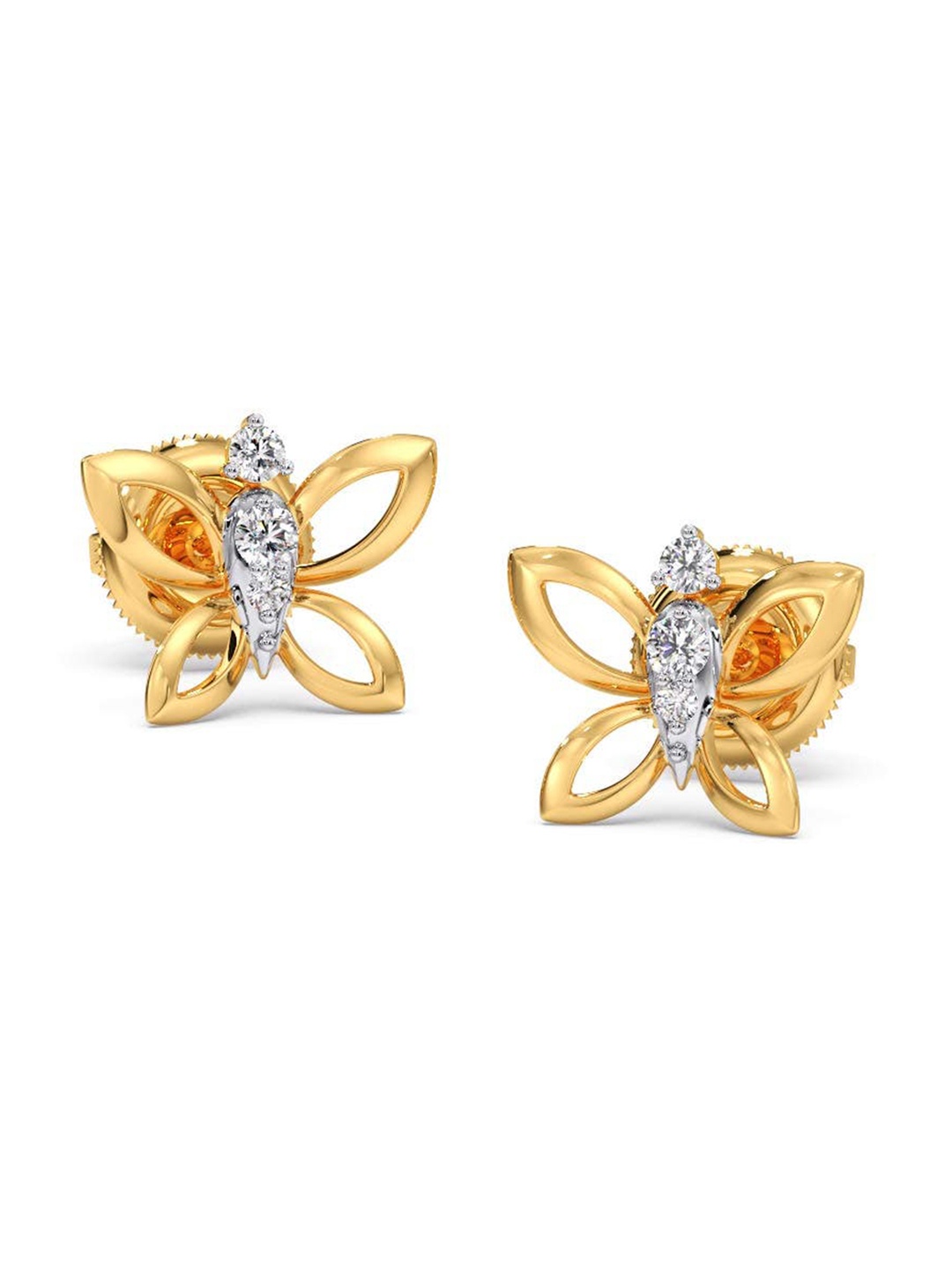 CANDERE A KALYAN JEWELLERS COMPANY 18KT BIS Hallmark Gold Diamond-Studded Earrings -2.0gm
CANDERE A KALYAN JEWELLERS COMPANY 18KT BIS Hallmark Gold Diamond-Studded Earrings -2.0gm