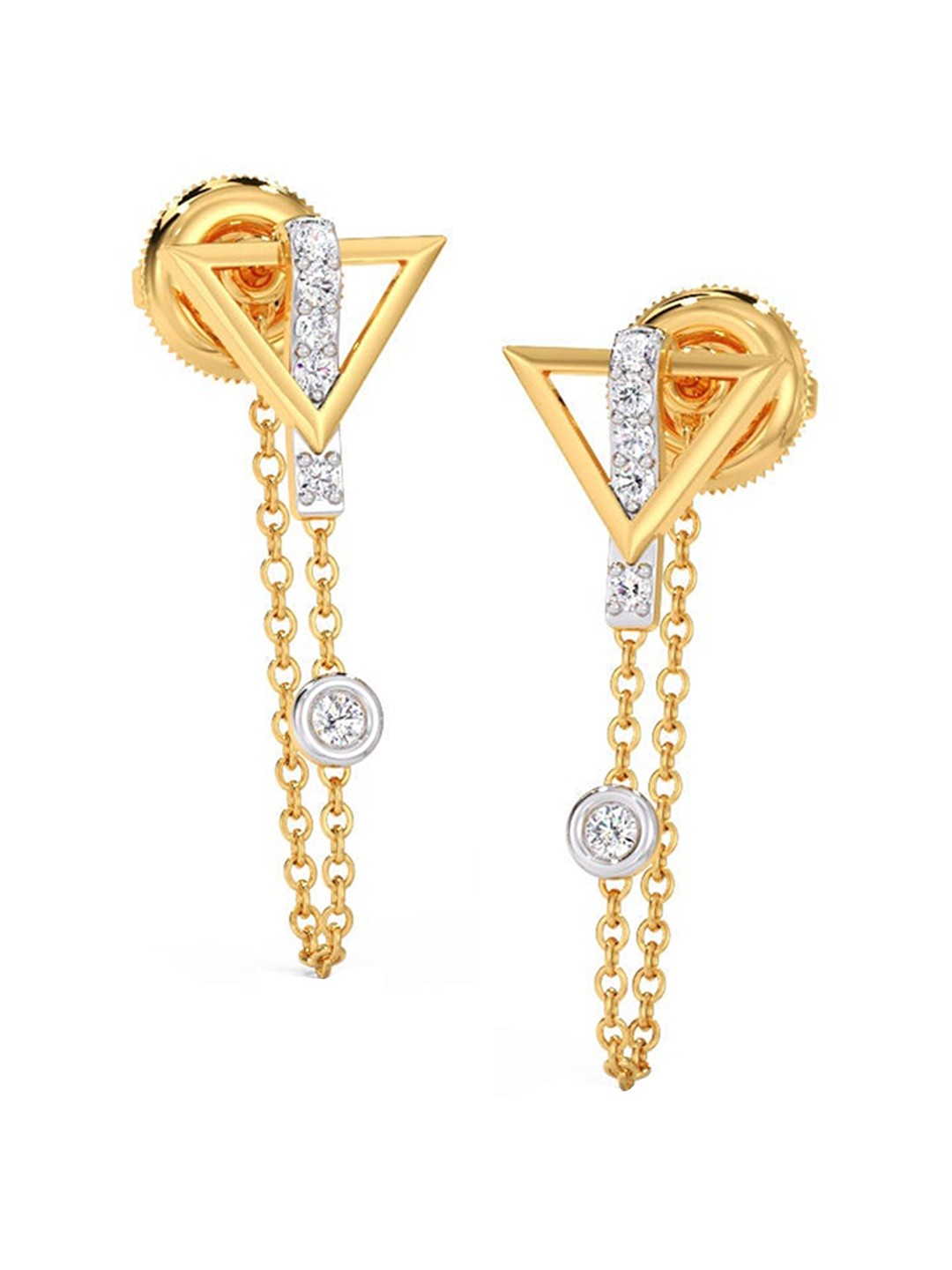 CANDERE A KALYAN JEWELLERS COMPANY 18KT BIS Hallmark Gold Diamond-Studded Earrings - 1.91 g
CANDERE A KALYAN JEWELLERS COMPANY 18KT BIS Hallmark Gold Diamond-Studded Earrings - 1.91 g