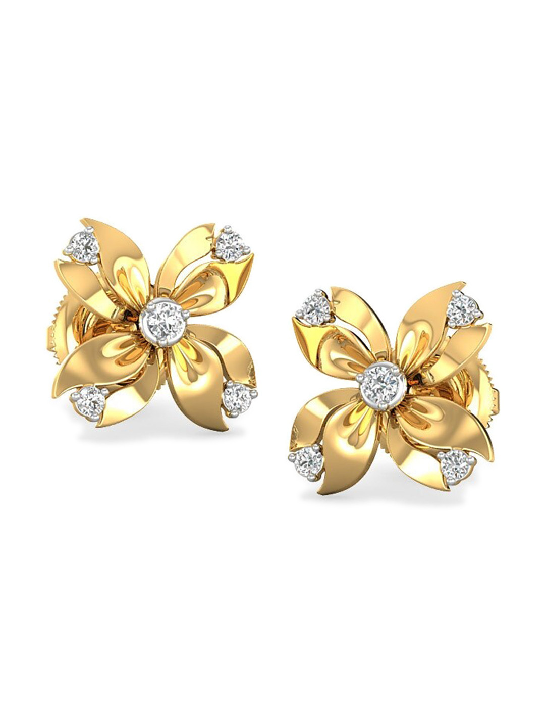 CANDERE A KALYAN JEWELLERS COMPANY 18KT BIS Hallmark Gold Diamond-Studded Earrings - 1.91 g
CANDERE A KALYAN JEWELLERS COMPANY 18KT BIS Hallmark Gold Diamond-Studded Earrings - 1.91 g