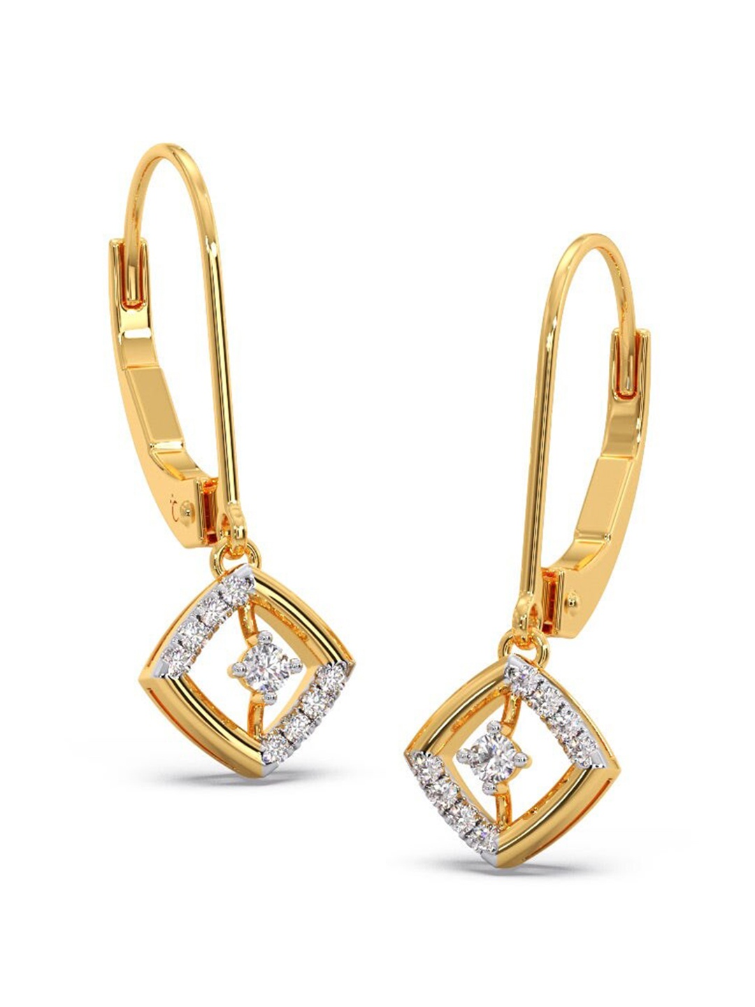 CANDERE A KALYAN JEWELLERS COMPANY 18KT BIS Hallmark Gold Diamond-Studded Earrings-1.7gm
CANDERE A KALYAN JEWELLERS COMPANY 18KT BIS Hallmark Gold Diamond-Studded Earrings-1.7gm