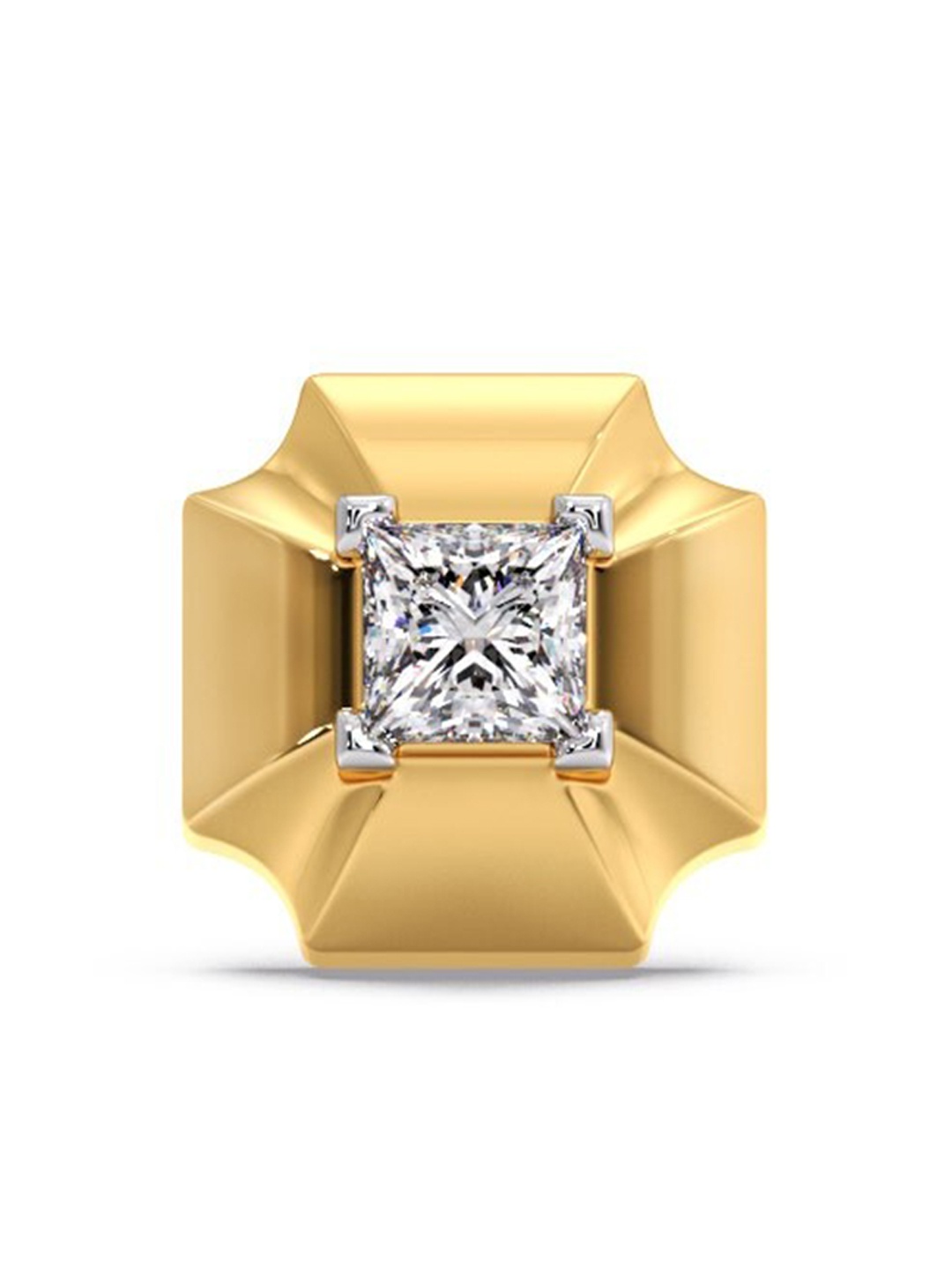 CANDERE A KALYAN JEWELLERS COMPANY Men 18KT BIS Hallmark Diamond-Studded Earrings -0.8gm, Gold
CANDERE A KALYAN JEWELLERS COMPANY Men 18KT BIS Hallmark Diamond-Studded Earrings -0.8gm, Gold