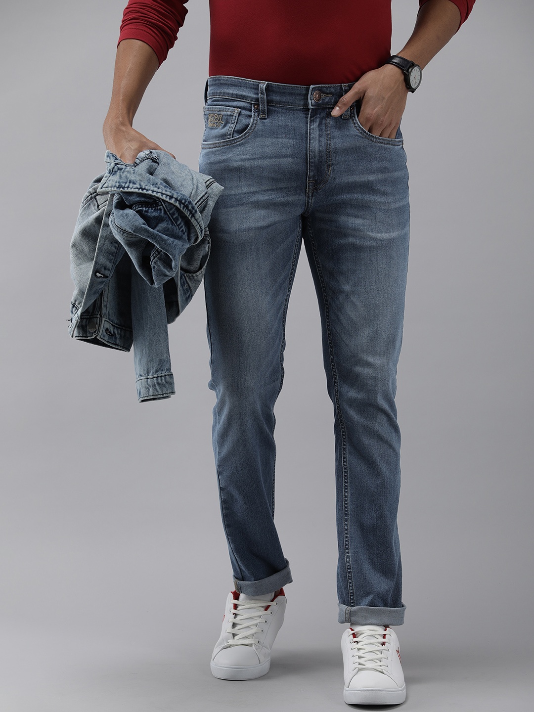 U.S. Polo Assn. Denim Co. Men Regallo Skinny Fit Heavy Fade Stretchable Jeans, Blue
U.S. Polo Assn. Denim Co. Men Regallo Skinny Fit Heavy Fade Stretchable Jeans, Blue