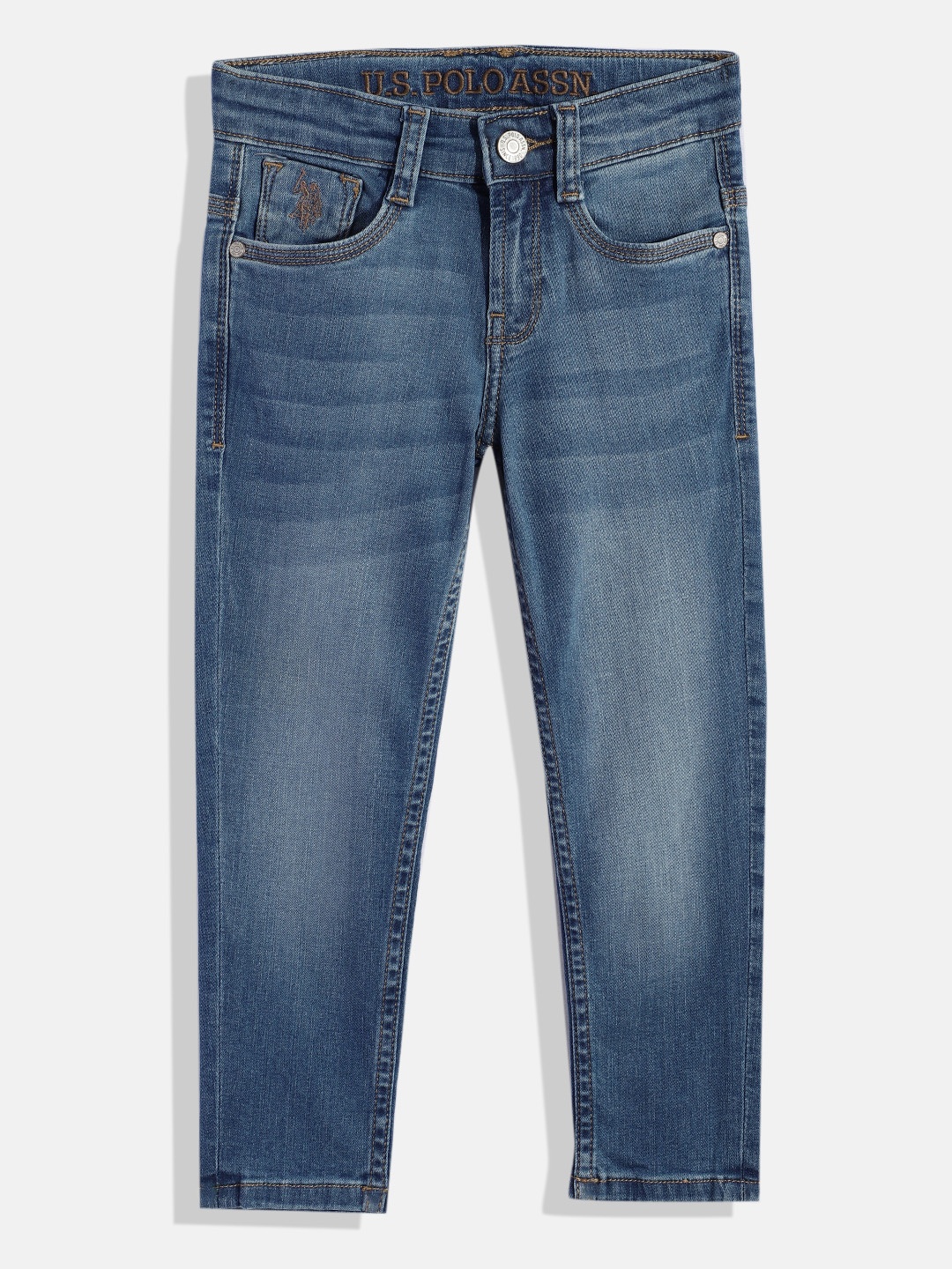 U.S. Polo Assn. Kids Boys Super Regular Fit Mid-Rise Light Fade Stretchable Jeans, Blue
U.S. Polo Assn. Kids Boys Super Regular Fit Mid-Rise Light Fade Stretchable Jeans, Blue