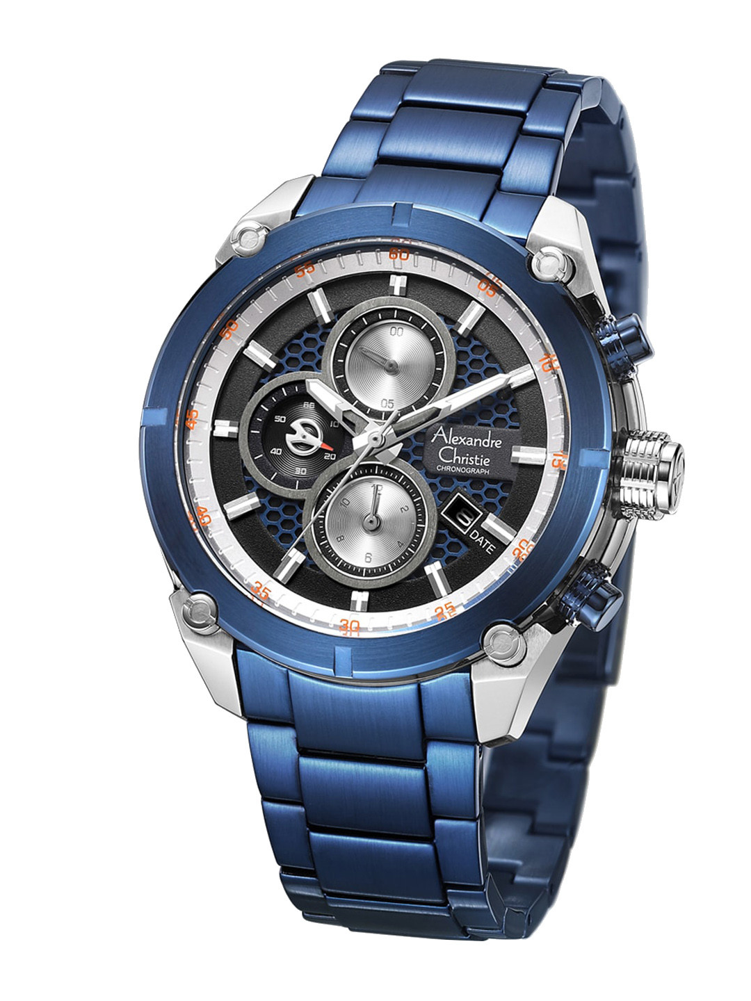 Alexandre Christie Men Embellished Dial & Bracelet Style Straps Analogue Watch 6490MCBTUBA, Black
Alexandre Christie Men Embellished Dial & Bracelet Style Straps Analogue Watch 6490MCBTUBA, Black