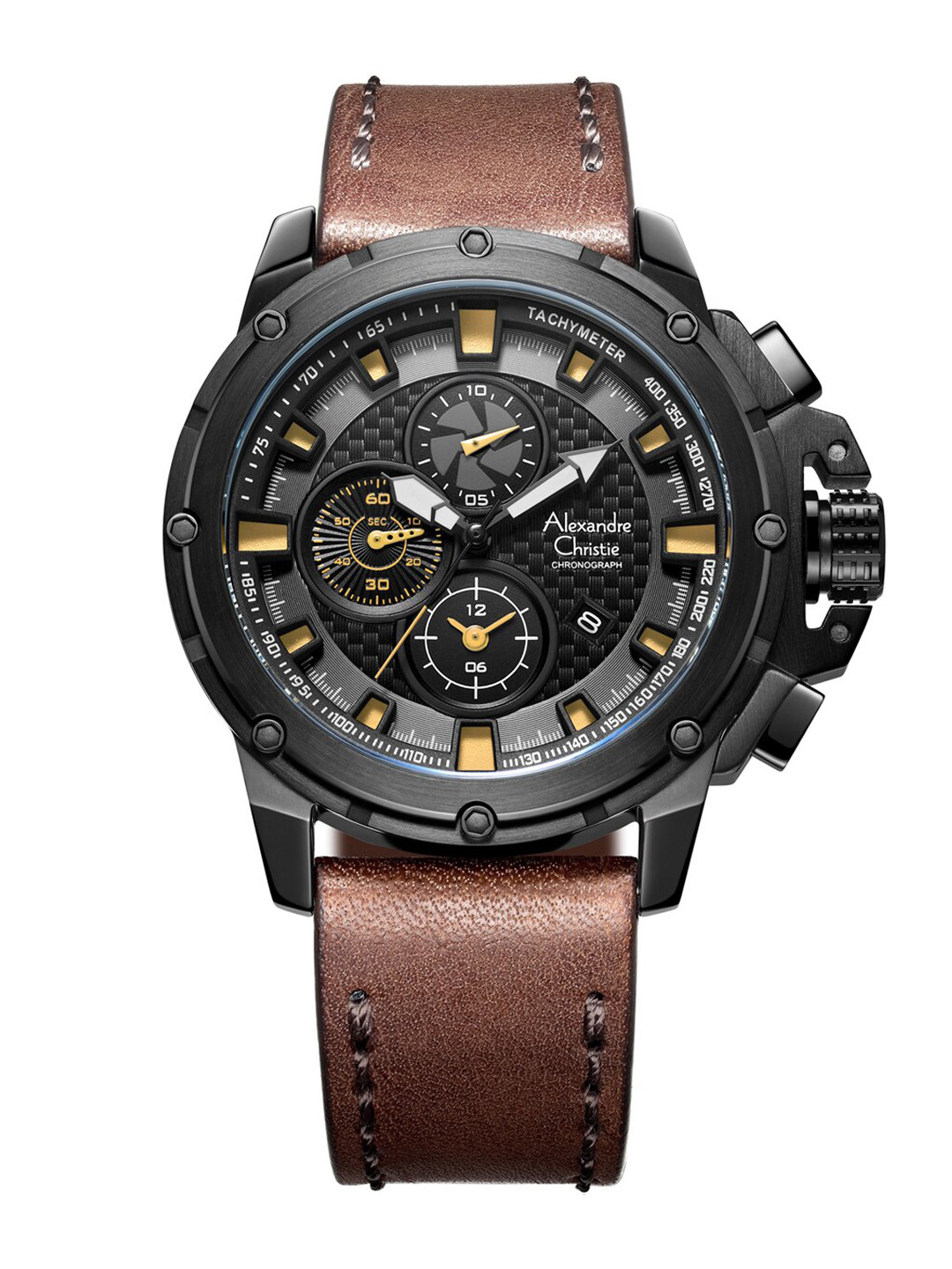 Alexandre Christie Men Embellished Dial & Leather Straps Analogue Watch 6390MCLIPBAIVBO, Black
Alexandre Christie Men Embellished Dial & Leather Straps Analogue Watch 6390MCLIPBAIVBO, Black