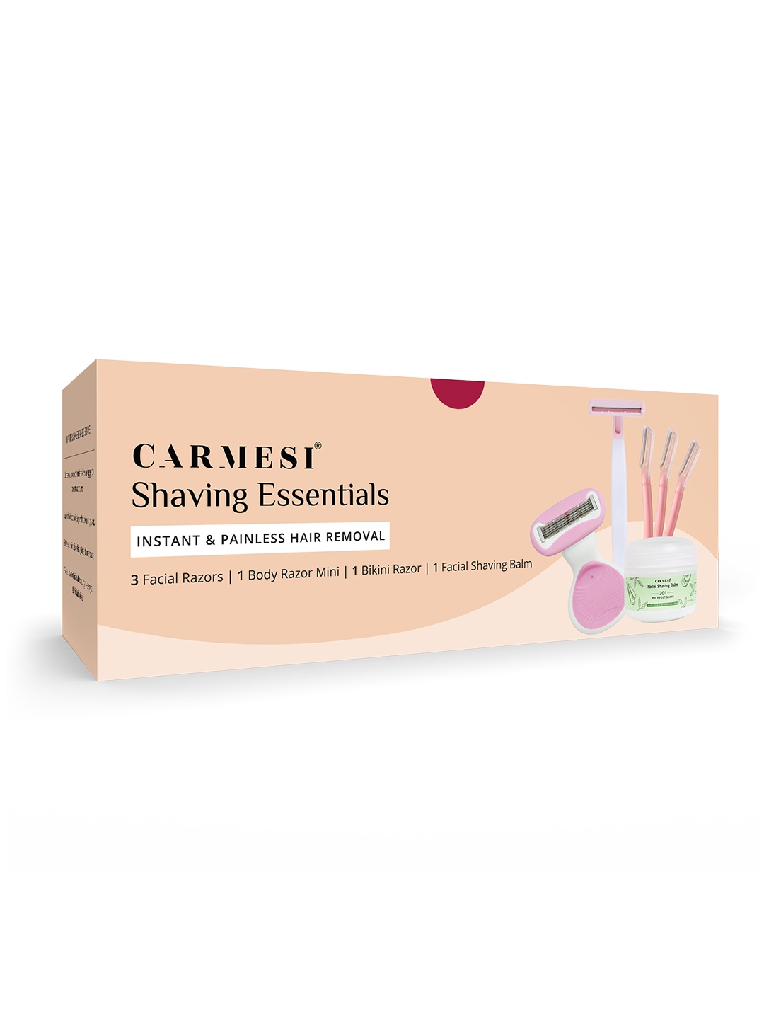 CARMESI Set Of 6 Facial Razors - Body Razor Mini - Bikini Razor & Facial Shaving Balm, Pink
CARMESI Set Of 6 Facial Razors - Body Razor Mini - Bikini Razor & Facial Shaving Balm, Pink