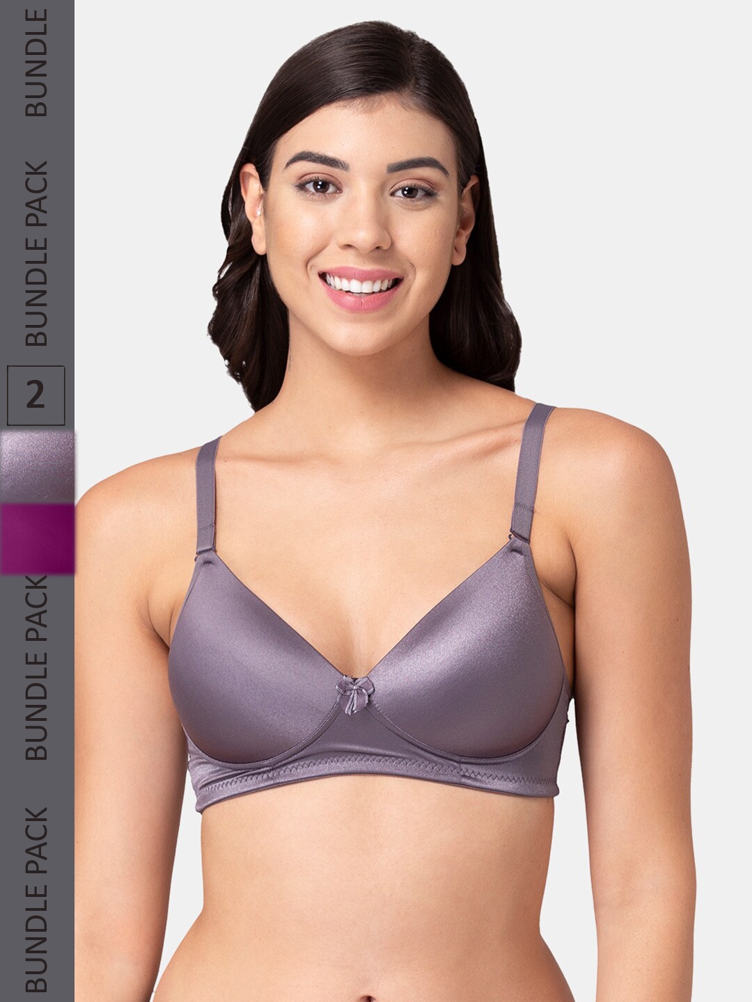 Tweens Pack Of 2 Lightly Padded Multiway Strap Full Coverage T-Shirt Bra All Day Comfort, Grey
Tweens Pack Of 2 Lightly Padded Multiway Strap Full Coverage T-Shirt Bra All Day Comfort, Grey