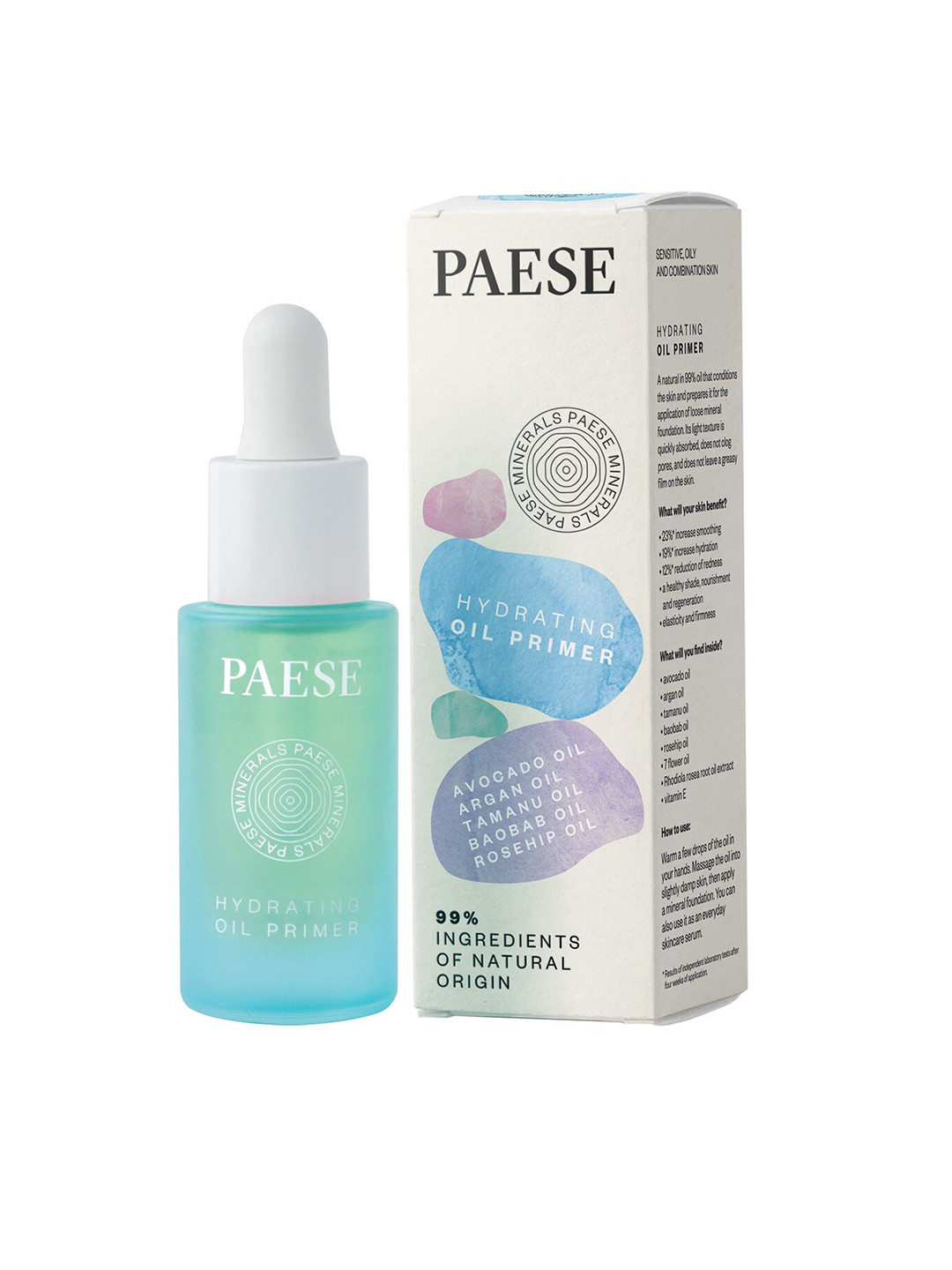 Paese Cosmetics Hydrating Oil Primer with Avocado & Argan Oil - 15 ml, White
Paese Cosmetics Hydrating Oil Primer with Avocado & Argan Oil - 15 ml, White