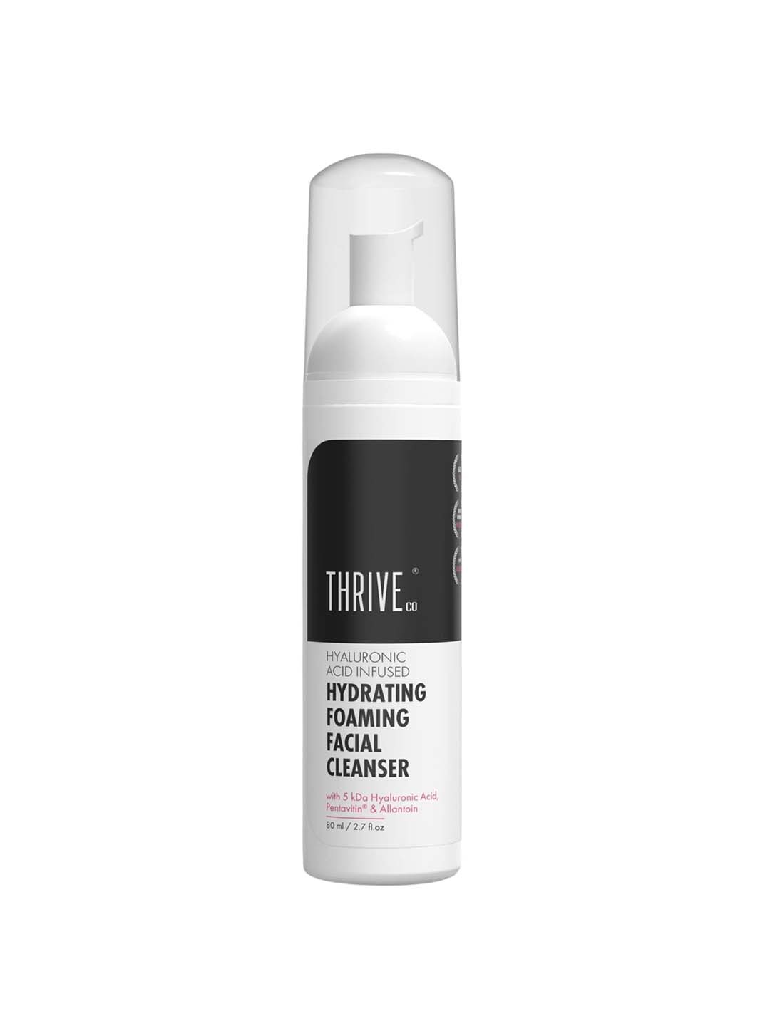 Thriveco Hydrating Foaming Facial Cleanser with Pentavitin & Allantoin - 80 ml, White
Thriveco Hydrating Foaming Facial Cleanser with Pentavitin & Allantoin - 80 ml, White