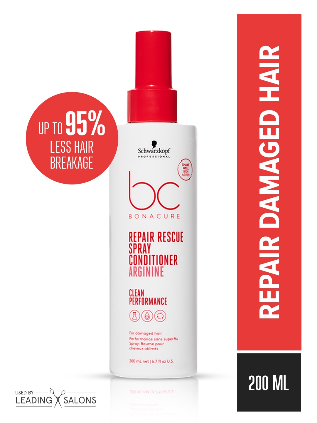 Schwarzkopf PROFESSIONAL Bonacure Repair Rescue Leave-In Spray with Arginine - 200ml, Orange
Schwarzkopf PROFESSIONAL Bonacure Repair Rescue Leave-In Spray with Arginine - 200ml, Orange