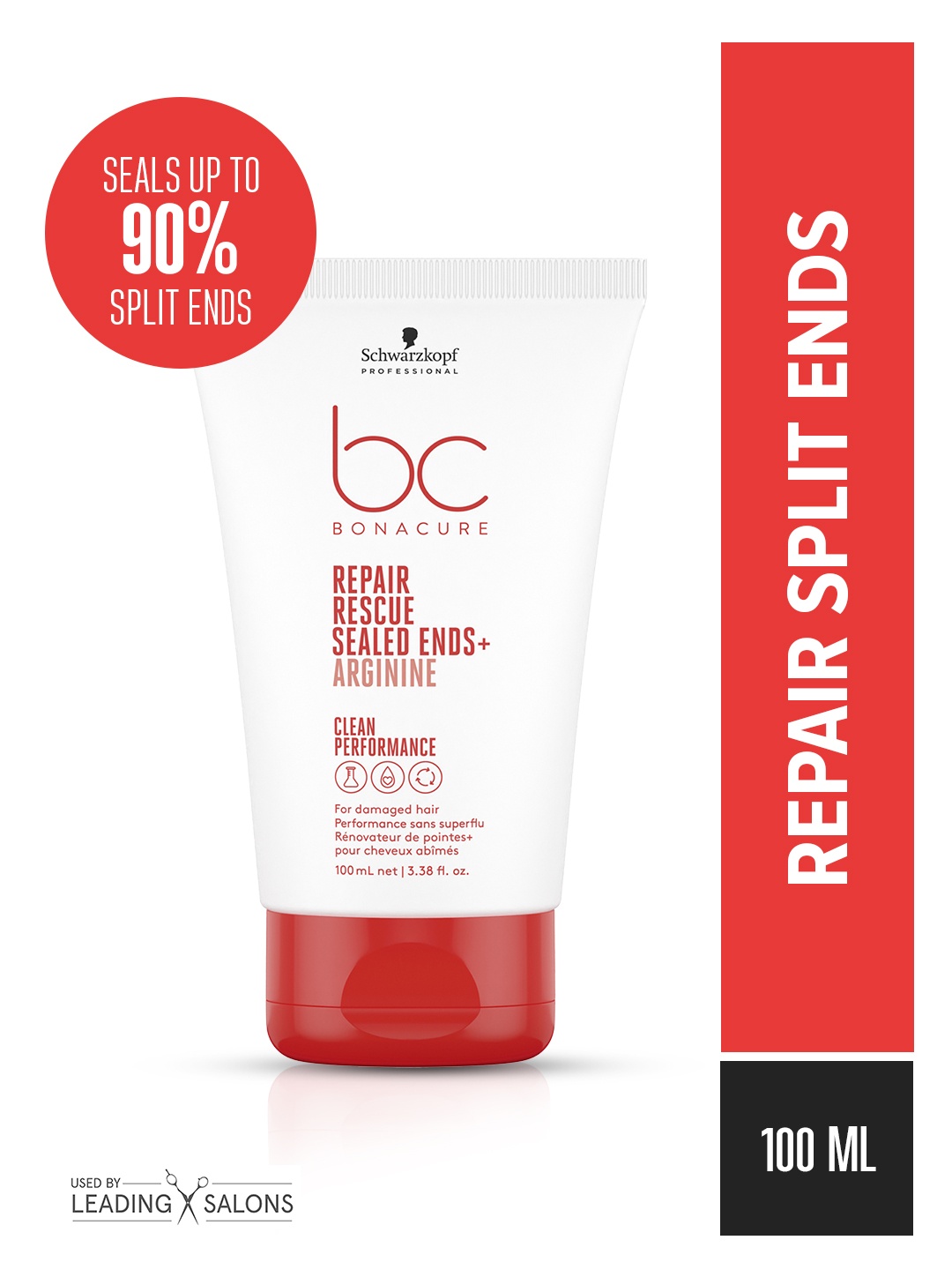 Schwarzkopf PROFESSIONAL Bonacure Repair Rescue Sealed Ends Hair Cream with Arginine 100ml, White
Schwarzkopf PROFESSIONAL Bonacure Repair Rescue Sealed Ends Hair Cream with Arginine 100ml, White