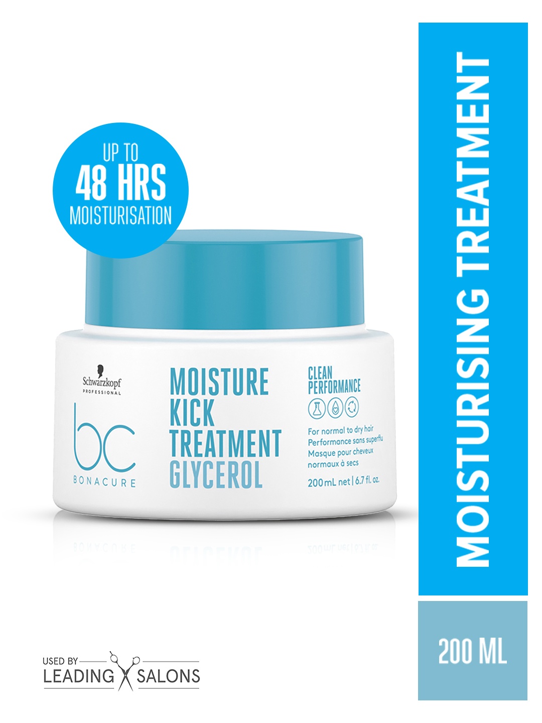 Schwarzkopf PROFESSIONAL Bonacure Moisture Kick Treatment Hair Mask with Glycerol - 200ml, White
Schwarzkopf PROFESSIONAL Bonacure Moisture Kick Treatment Hair Mask with Glycerol - 200ml, White