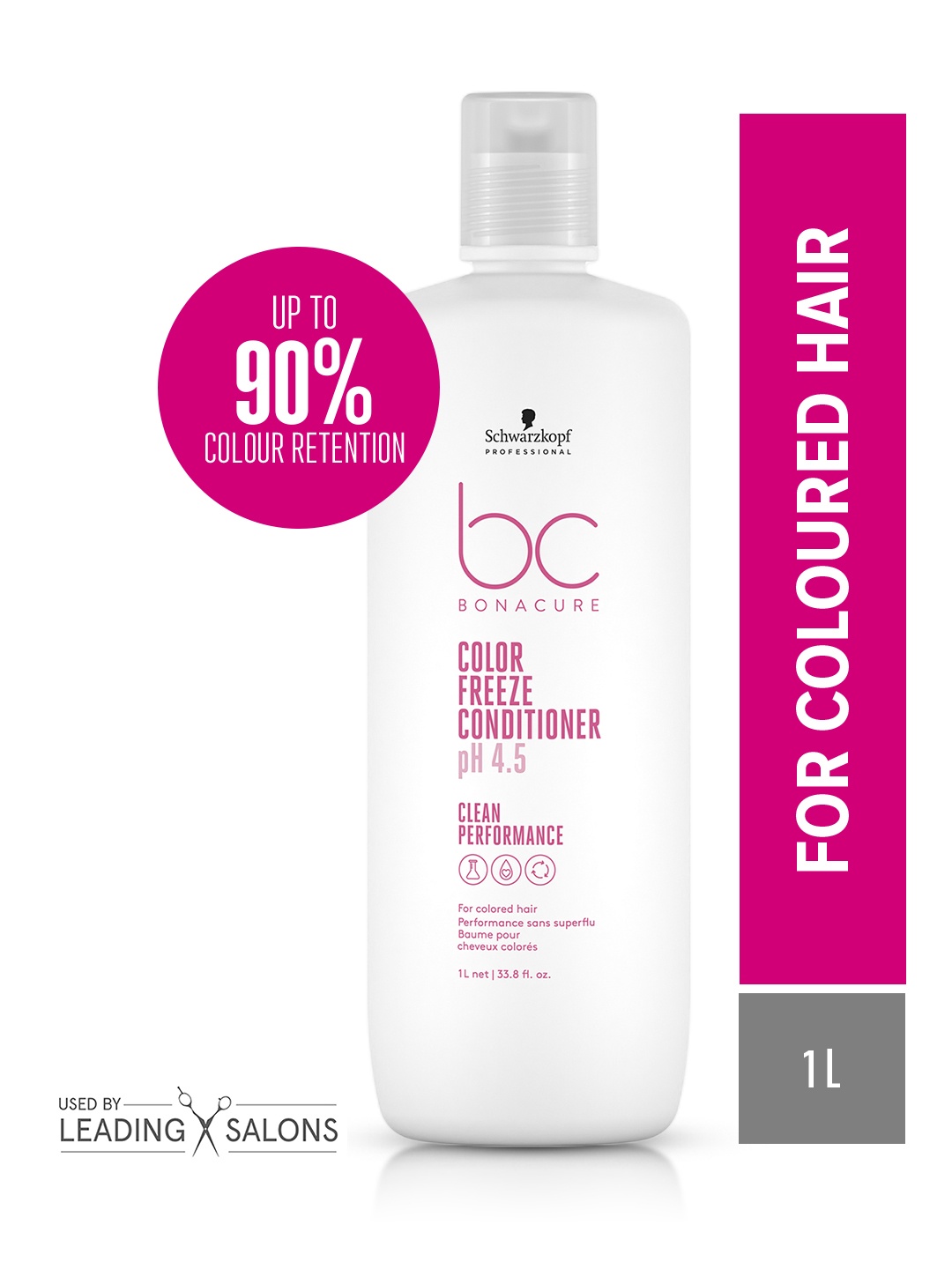 Schwarzkopf PROFESSIONAL Bonacure Color Freeze Conditioner for Coloured Hair - 1 L, White
Schwarzkopf PROFESSIONAL Bonacure Color Freeze Conditioner for Coloured Hair - 1 L, White