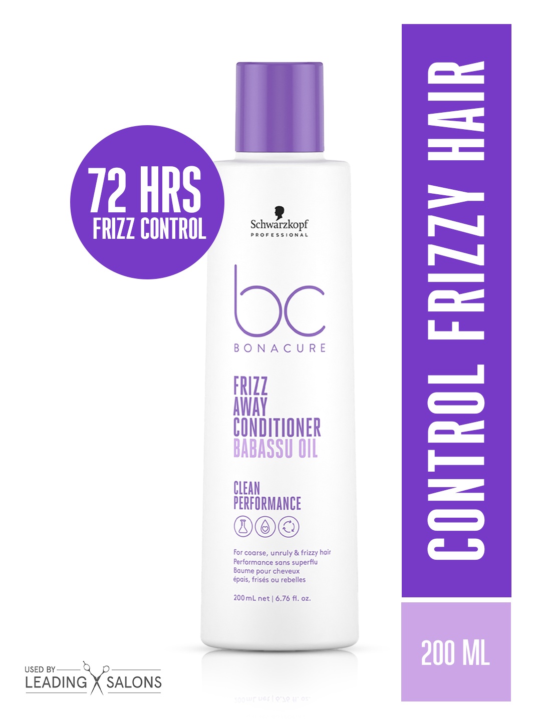 Schwarzkopf PROFESSIONAL Bonacure Frizz Away Conditioner with Babassu Oil - 200 ml, White
Schwarzkopf PROFESSIONAL Bonacure Frizz Away Conditioner with Babassu Oil - 200 ml, White