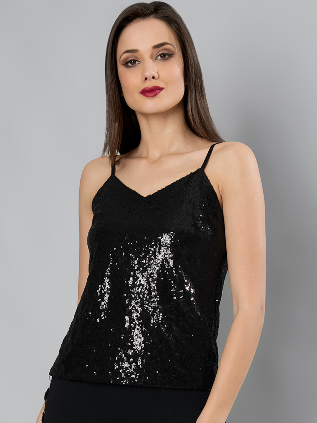 FabAlley Women Black Embellished Top
FabAlley Women Black Embellished Top