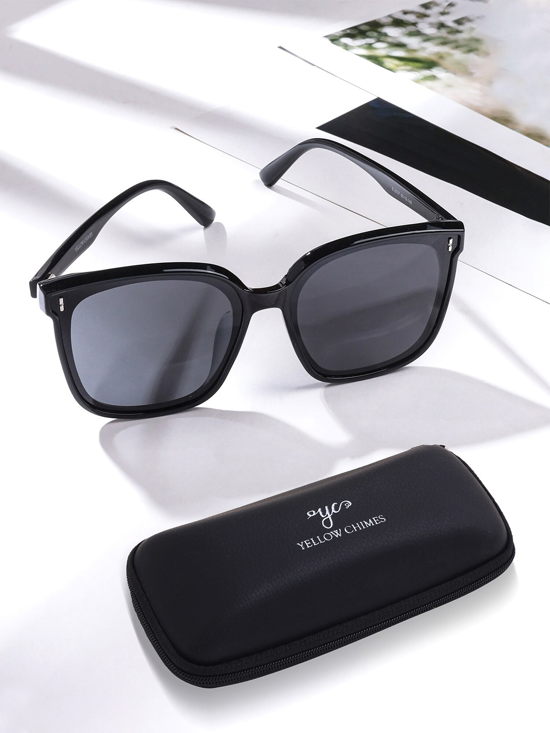 Yellow Chimes Unisex Square Sunglasses with Polarised & UV Protected Lens YCFJSG-004SNGLS, Black
Yellow Chimes Unisex Square Sunglasses with Polarised & UV Protected Lens YCFJSG-004SNGLS, Black