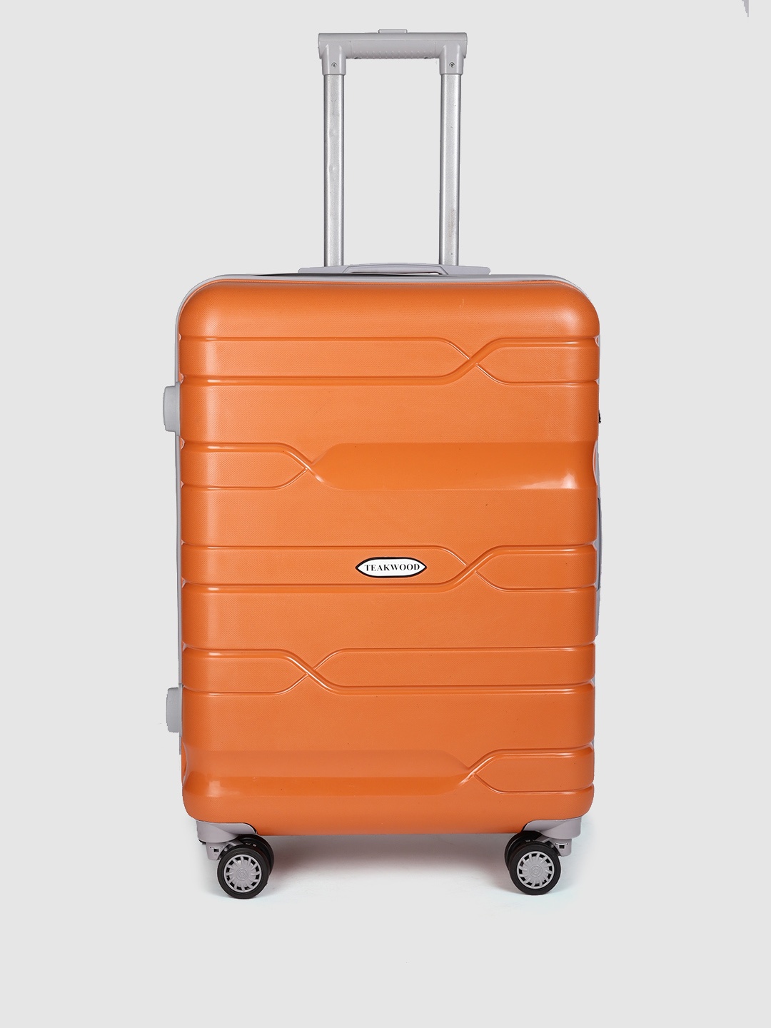 Teakwood Leathers Textured 360 Degree Rotation Hard Medium-Sized Trolley Bag -65 CM, Orange
Teakwood Leathers Textured 360 Degree Rotation Hard Medium-Sized Trolley Bag -65 CM, Orange