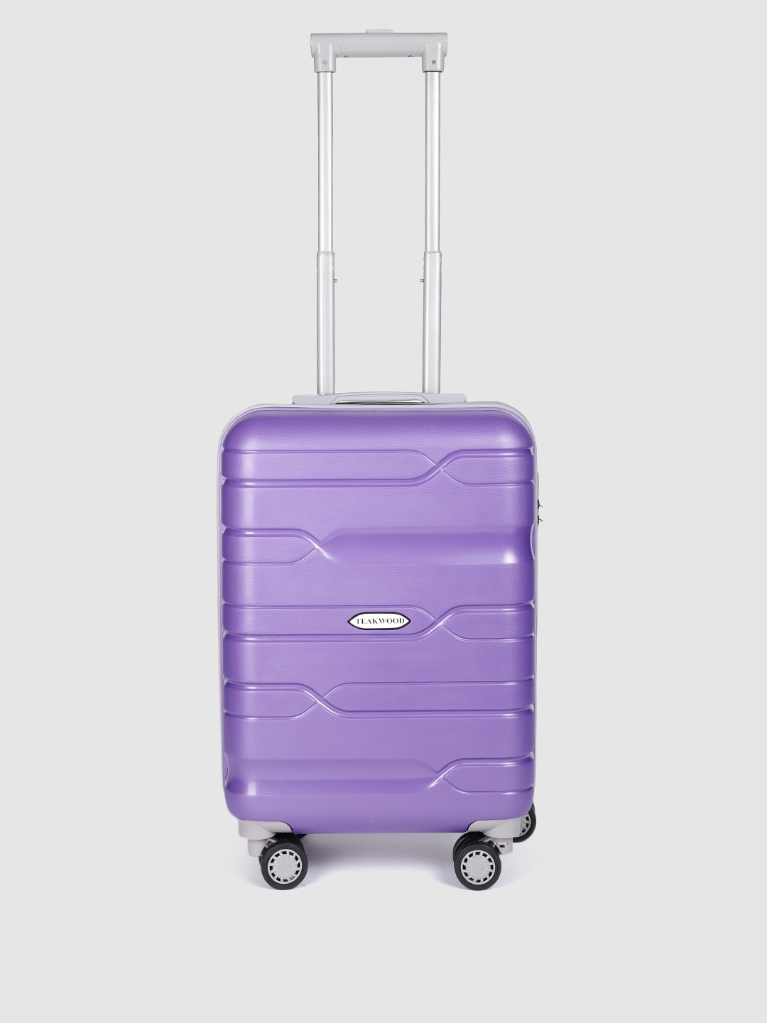 Teakwood Leathers Infinity Textured 360 Degree Rotation Hard Cabin-Sized Trolley Bag -55 CM, Lavender
Teakwood Leathers Infinity Textured 360 Degree Rotation Hard Cabin-Sized Trolley Bag -55 CM, Lavender