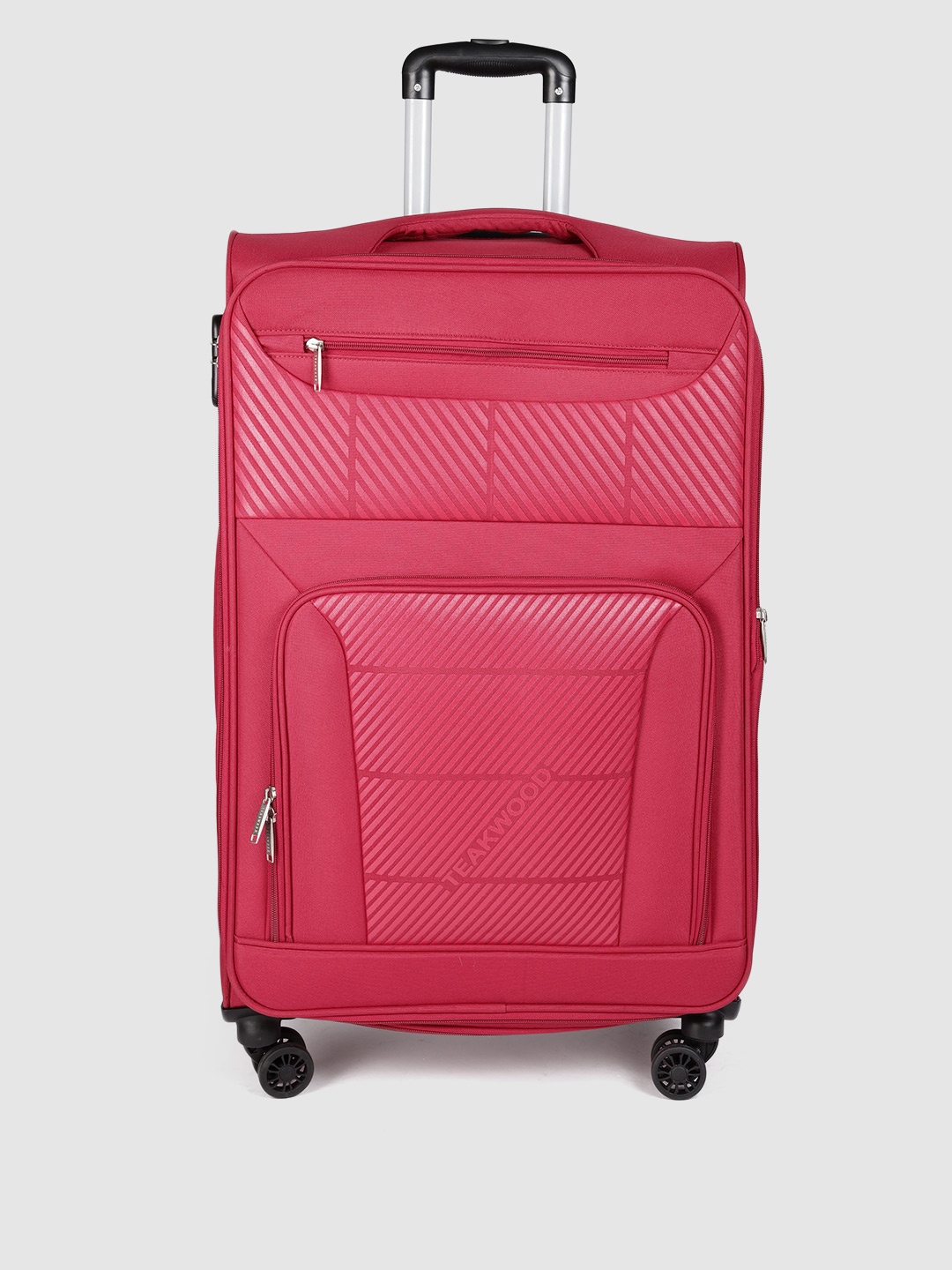 Teakwood Leathers 360 Degree Rotation Wheels Soft-Sided Large-Sized Trolley Bag 75 CM, Red
Teakwood Leathers 360 Degree Rotation Wheels Soft-Sided Large-Sized Trolley Bag 75 CM, Red