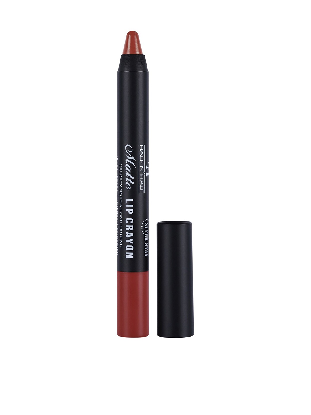 Half N Half Super Stay Matte Velvet Lip Crayon 3.5 g - Sizzler 19, Brown
Half N Half Super Stay Matte Velvet Lip Crayon 3.5 g - Sizzler 19, Brown