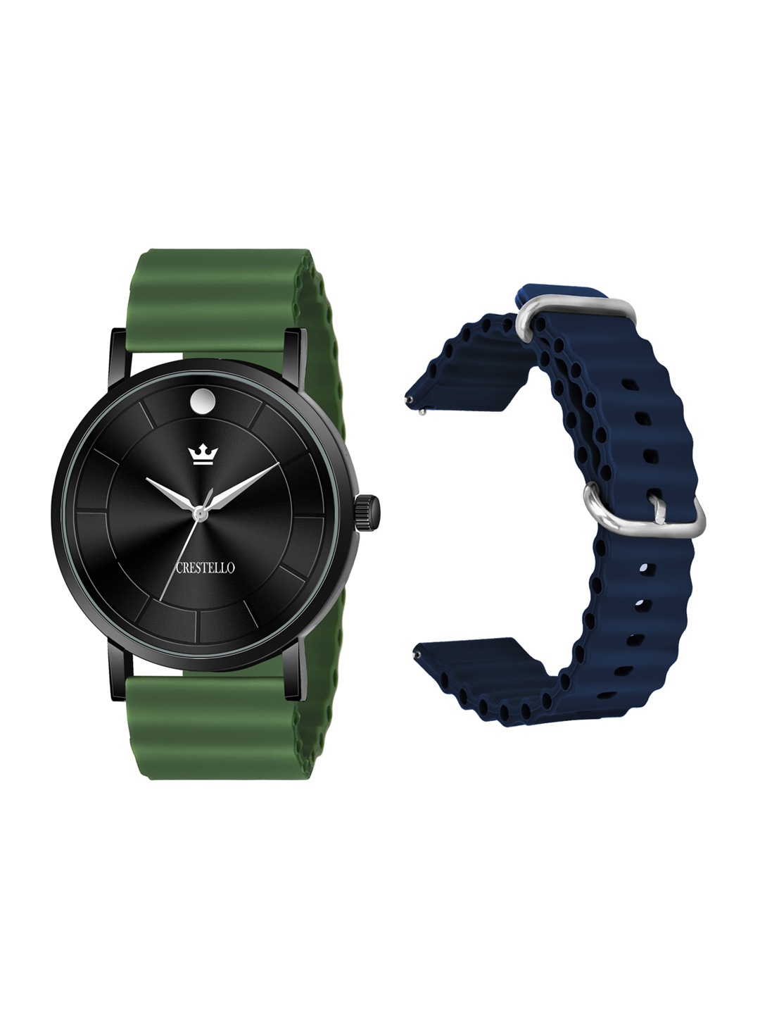 CRESTELLO Men Brass Dial & Straps Analogue Multi Function Watch CRCS-BK028-GRN-BLU, Green
CRESTELLO Men Brass Dial & Straps Analogue Multi Function Watch CRCS-BK028-GRN-BLU, Green