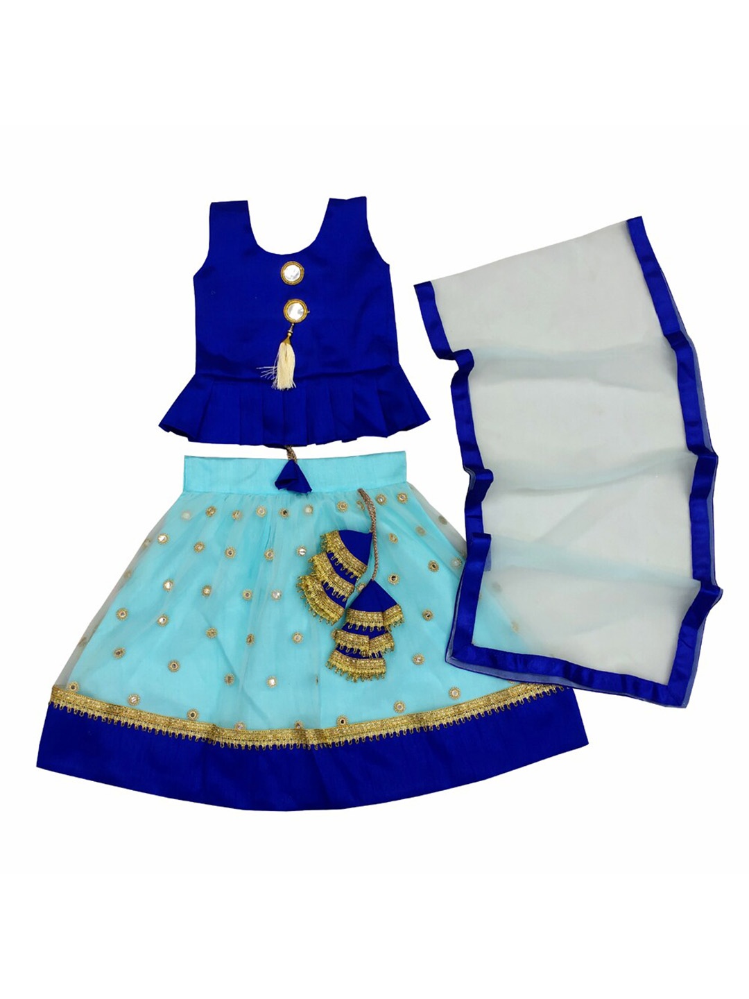 BAESD Girls Mirror Work Embroidered Ready To Wear Lehenga & Blouse With Dupatta, Sea green
BAESD Girls Mirror Work Embroidered Ready To Wear Lehenga & Blouse With Dupatta, Sea green