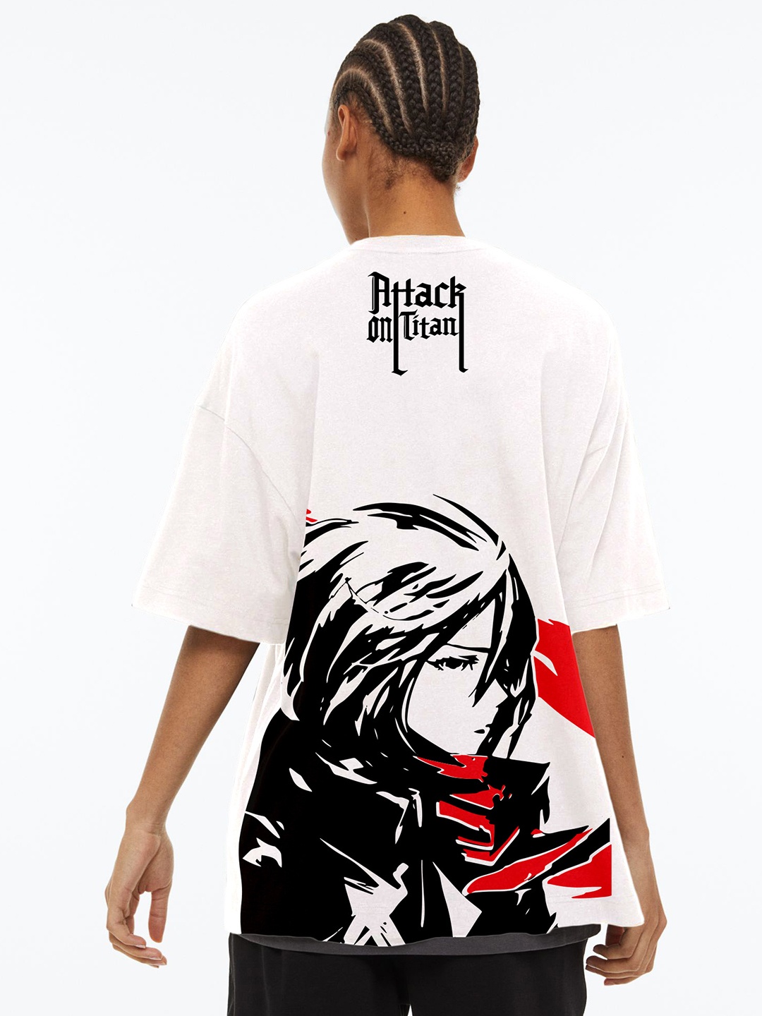 Manaca Graphic Printed Organic Cotton T-Shirt, White