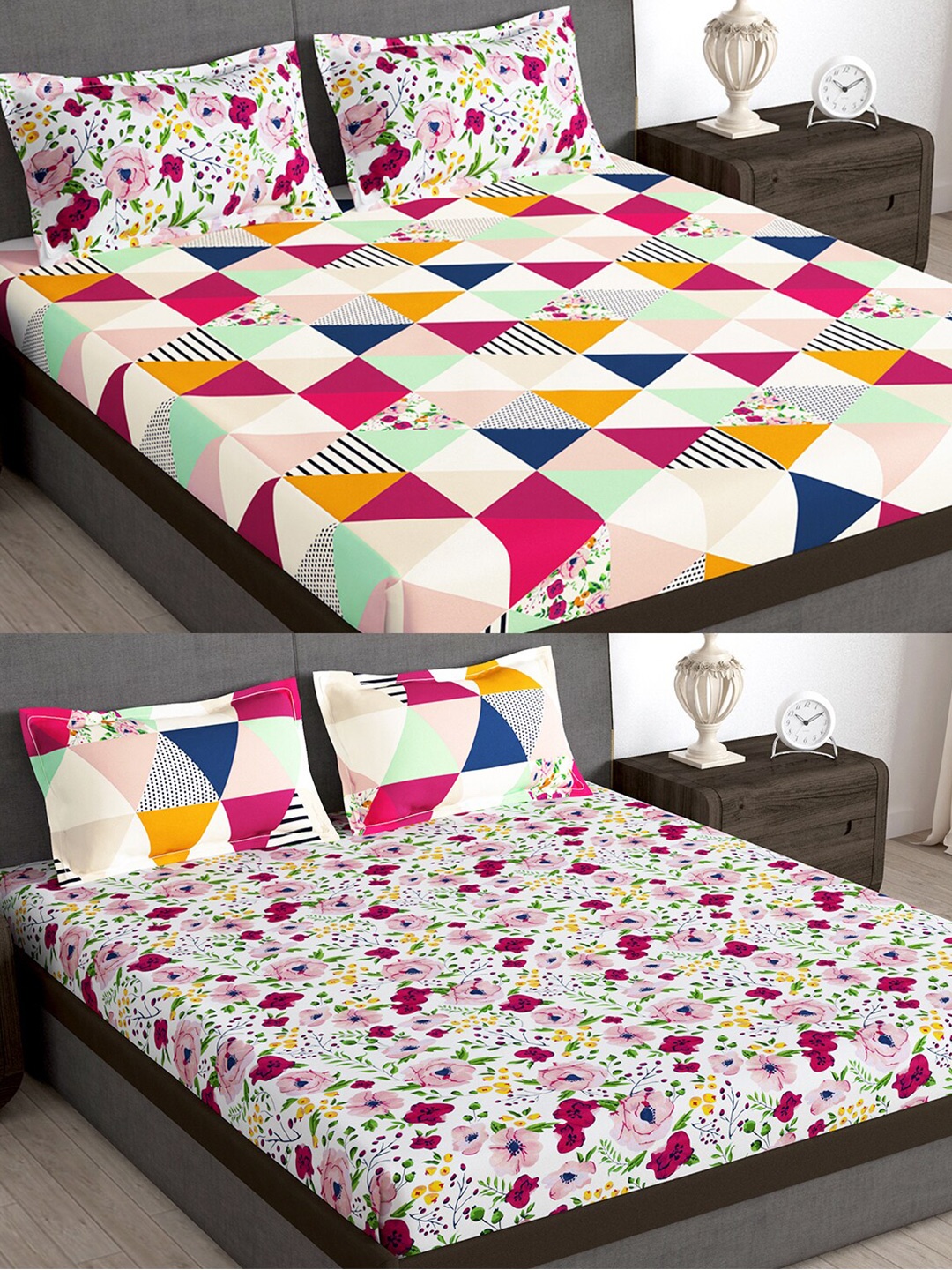Story@home Arena Cream-Coloured Printed 180 TC 2 Queen Bedsheet With 4 Pillow Covers
Story@home Arena Cream-Coloured Printed 180 TC 2 Queen Bedsheet With 4 Pillow Covers