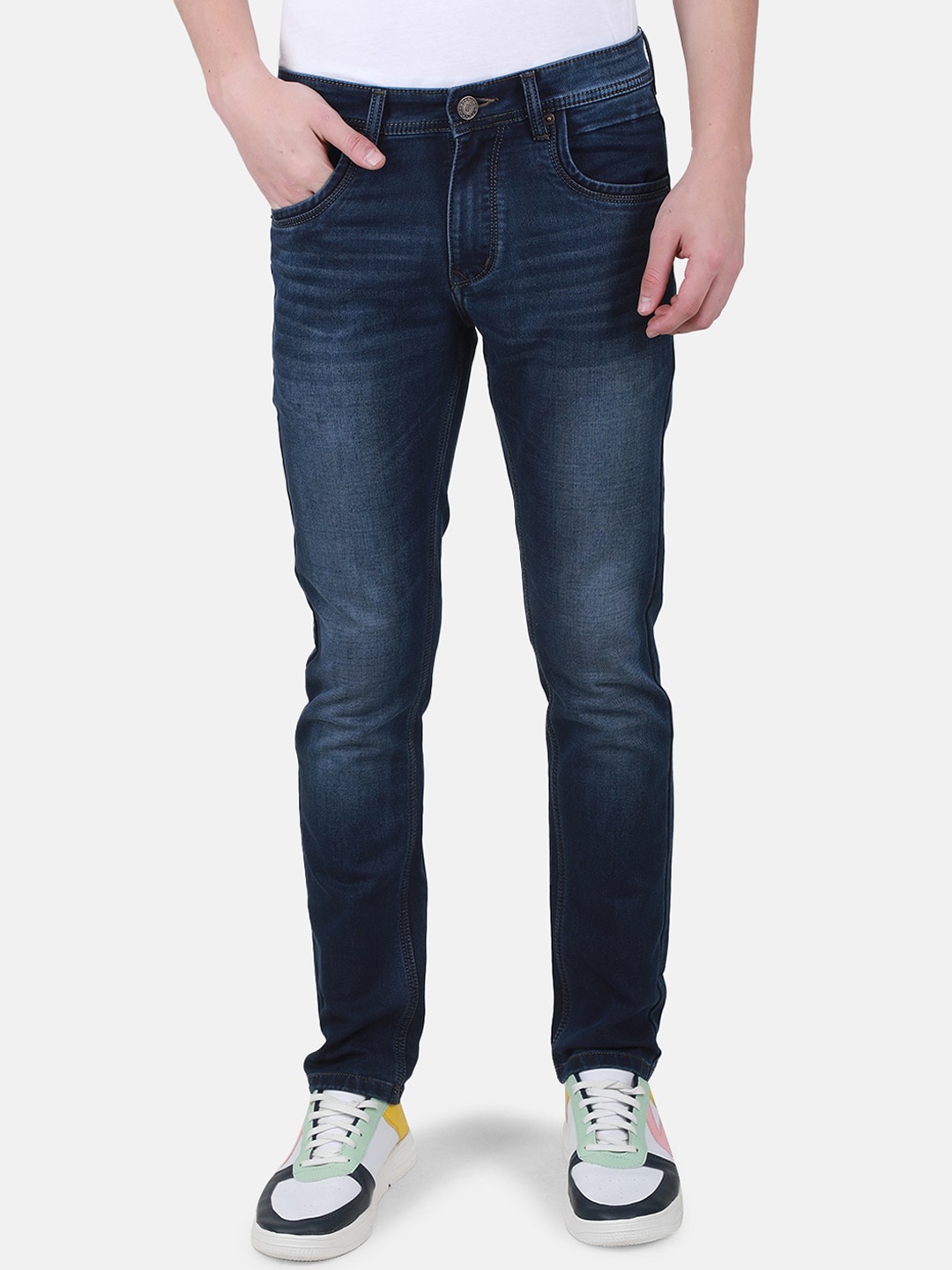 Duke Men Slim Fit Clean Look Heavy Fade Whiskers Cotton Stretchable Stretchable Jeans, Blue
Duke Men Slim Fit Clean Look Heavy Fade Whiskers Cotton Stretchable Stretchable Jeans, Blue