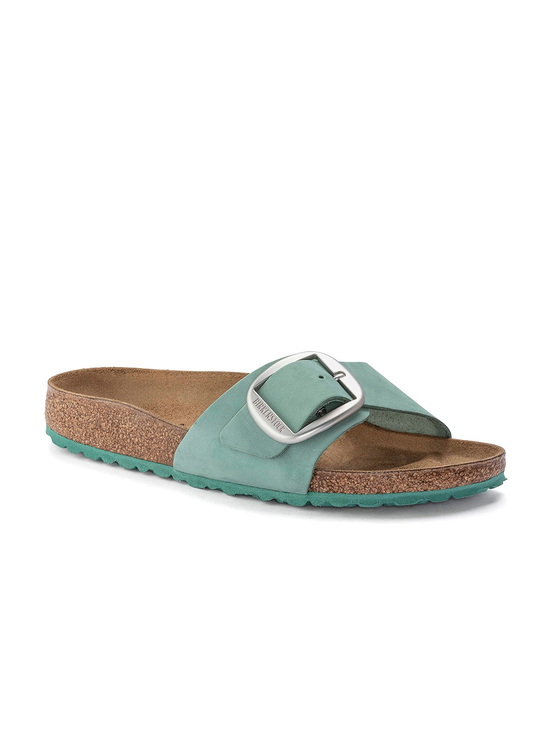 Birkenstock Madrid Big Buckle Narrow Width Nubuck Leather One-Strap Open Toe Flats, Green
Birkenstock Madrid Big Buckle Narrow Width Nubuck Leather One-Strap Open Toe Flats, Green