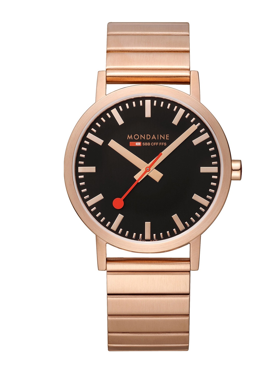 Mondaine Unisex Round Dial & Bracelet Style Straps Analogue Watch A660.30360.16SBR, Black
Mondaine Unisex Round Dial & Bracelet Style Straps Analogue Watch A660.30360.16SBR, Black