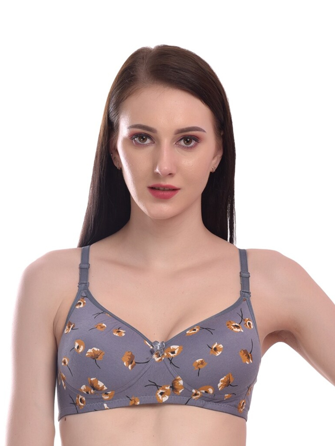 Extoes Floral Printed Full Coverage Lightly Padded Cotton T-Shirt Bra With All Day Comfort, Grey
Extoes Floral Printed Full Coverage Lightly Padded Cotton T-Shirt Bra With All Day Comfort, Grey