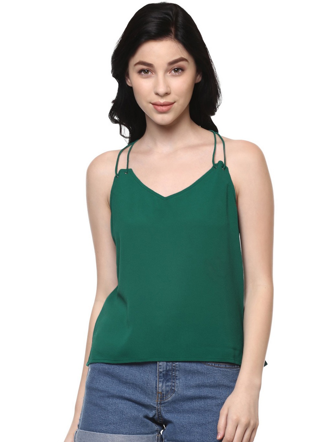 Zima Leto Women Green Solid Top