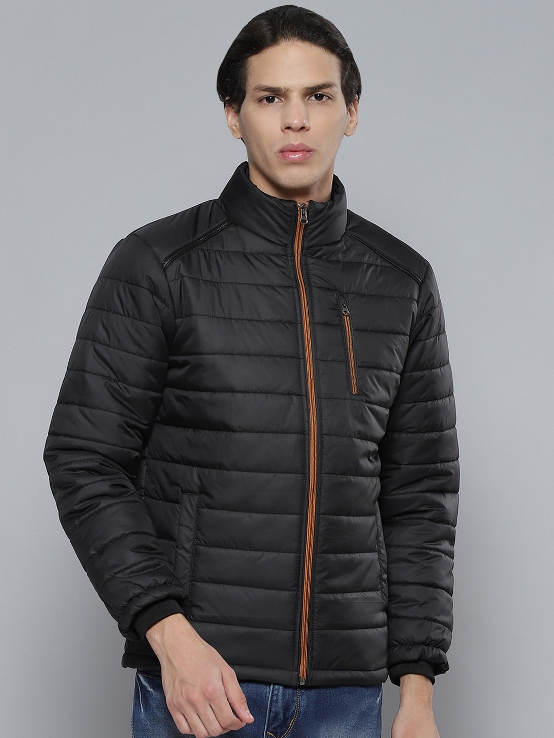 Fort Collins Mock Collar Puffer Jacket, Black